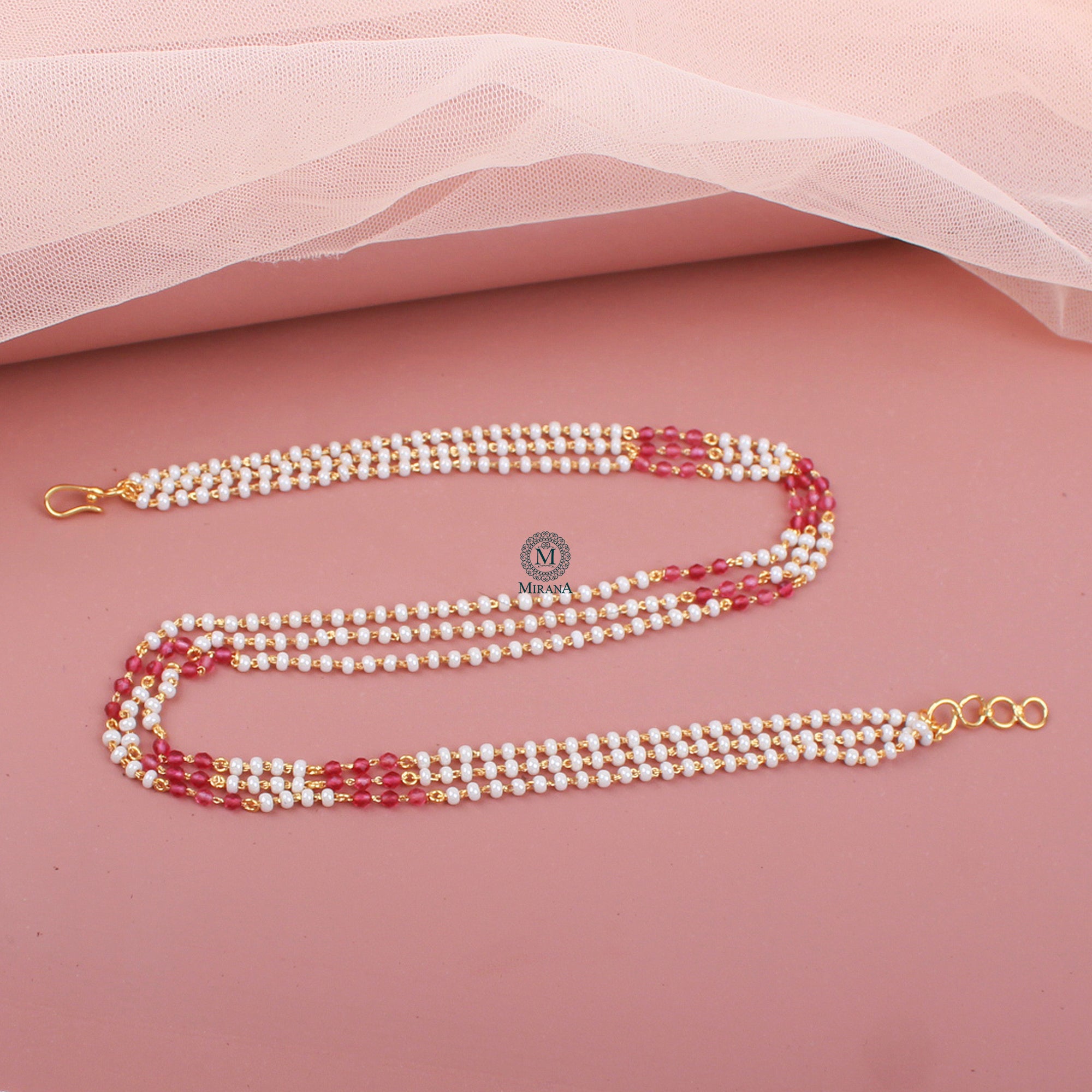 Richa Pearl Beaded Necklace