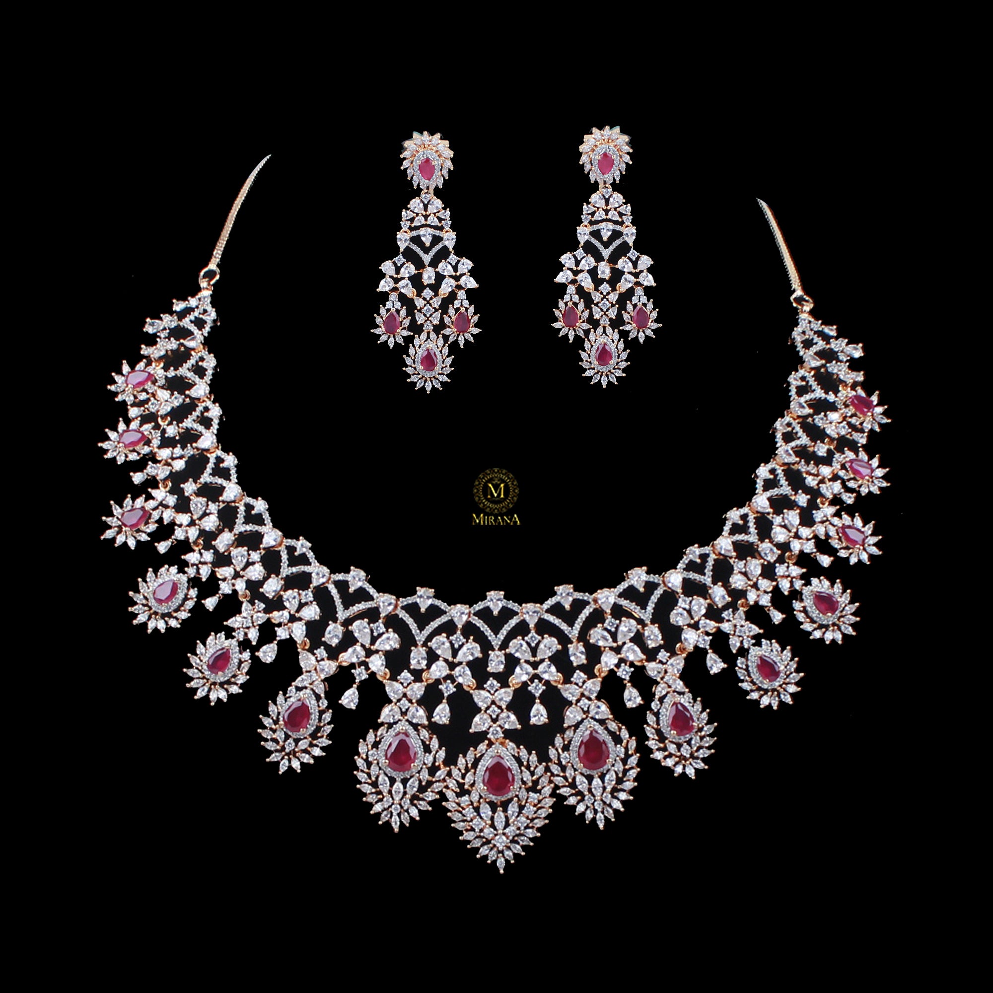 Emily CZ Designer Necklace Set