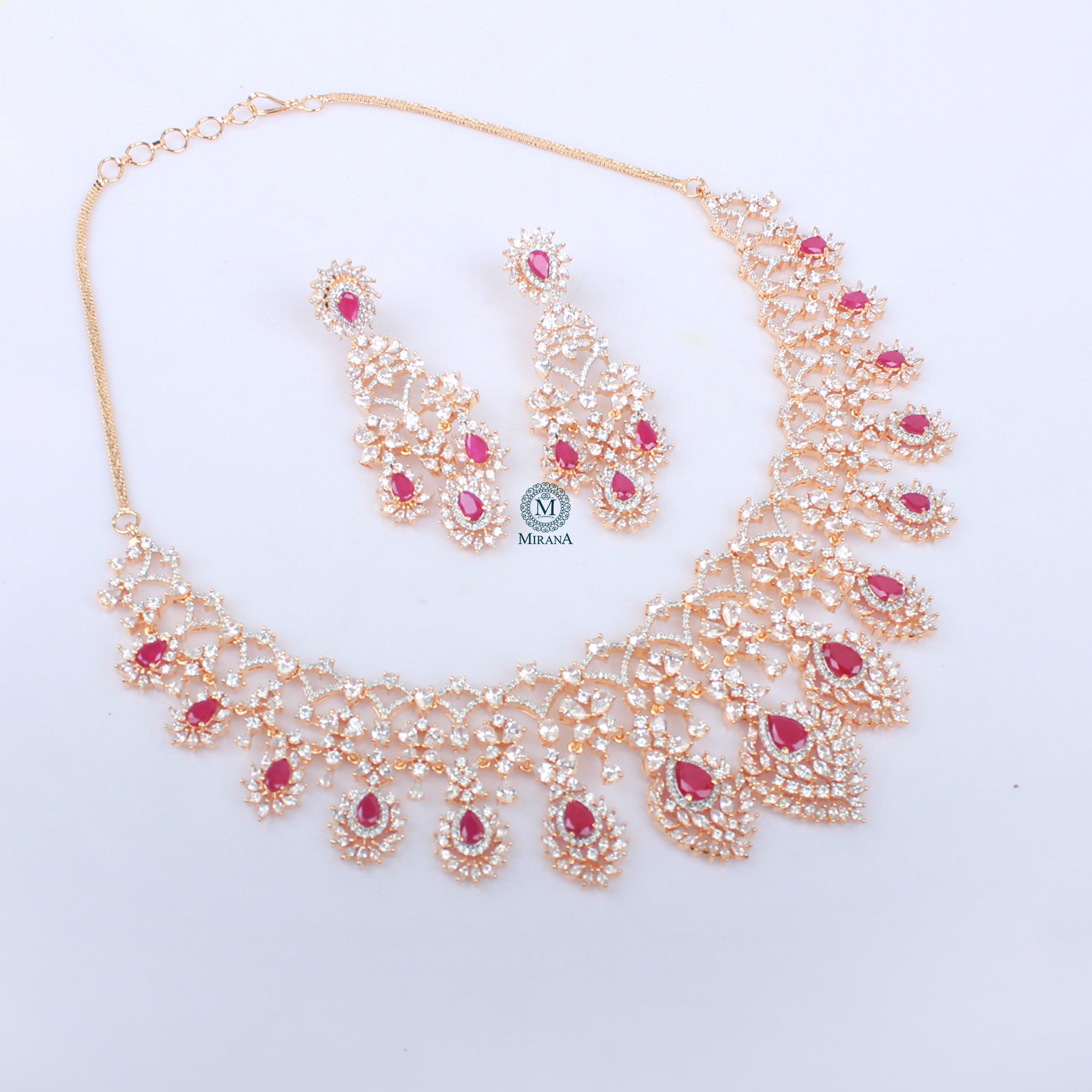 Emily CZ Designer Necklace Set
