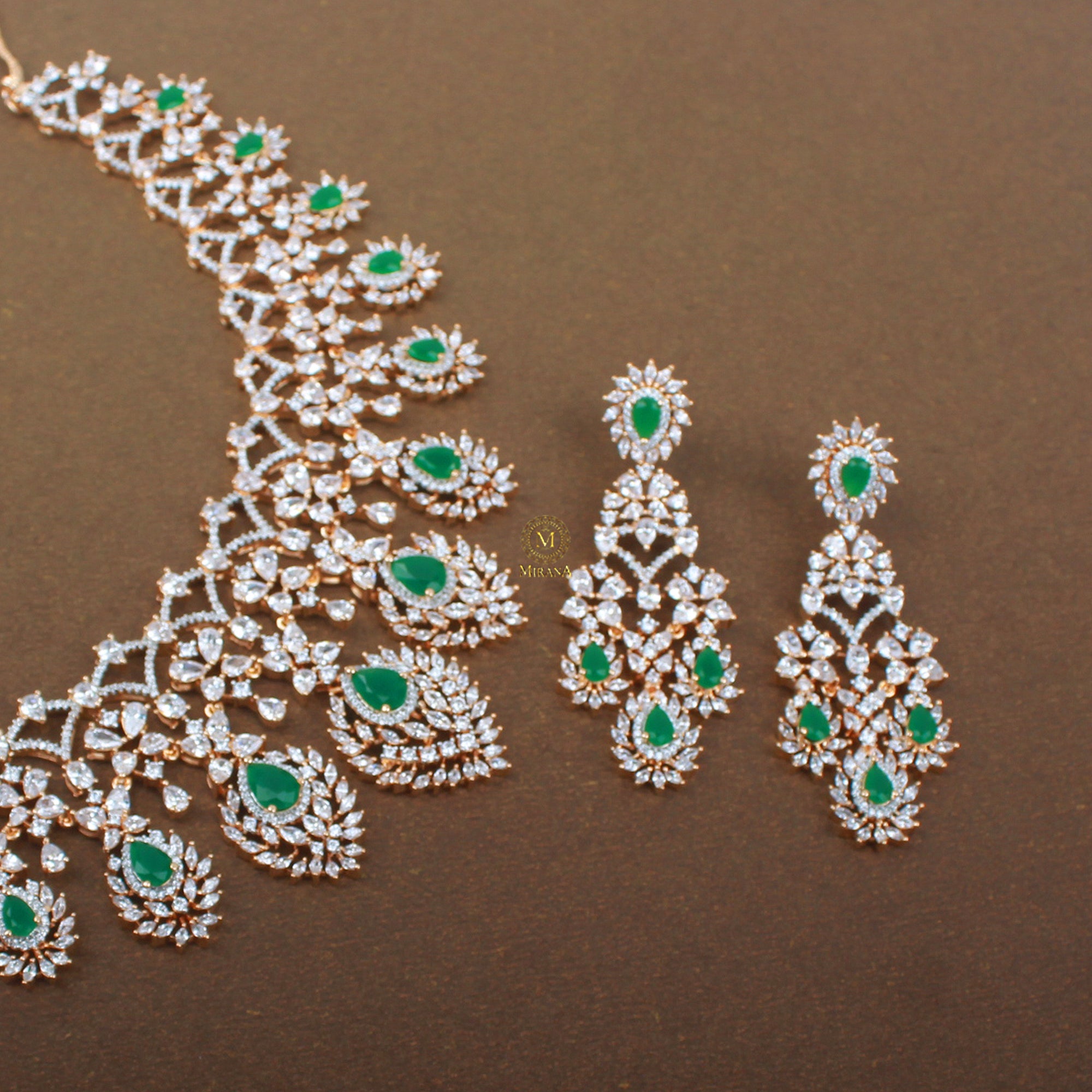 Emily CZ Designer Necklace Set