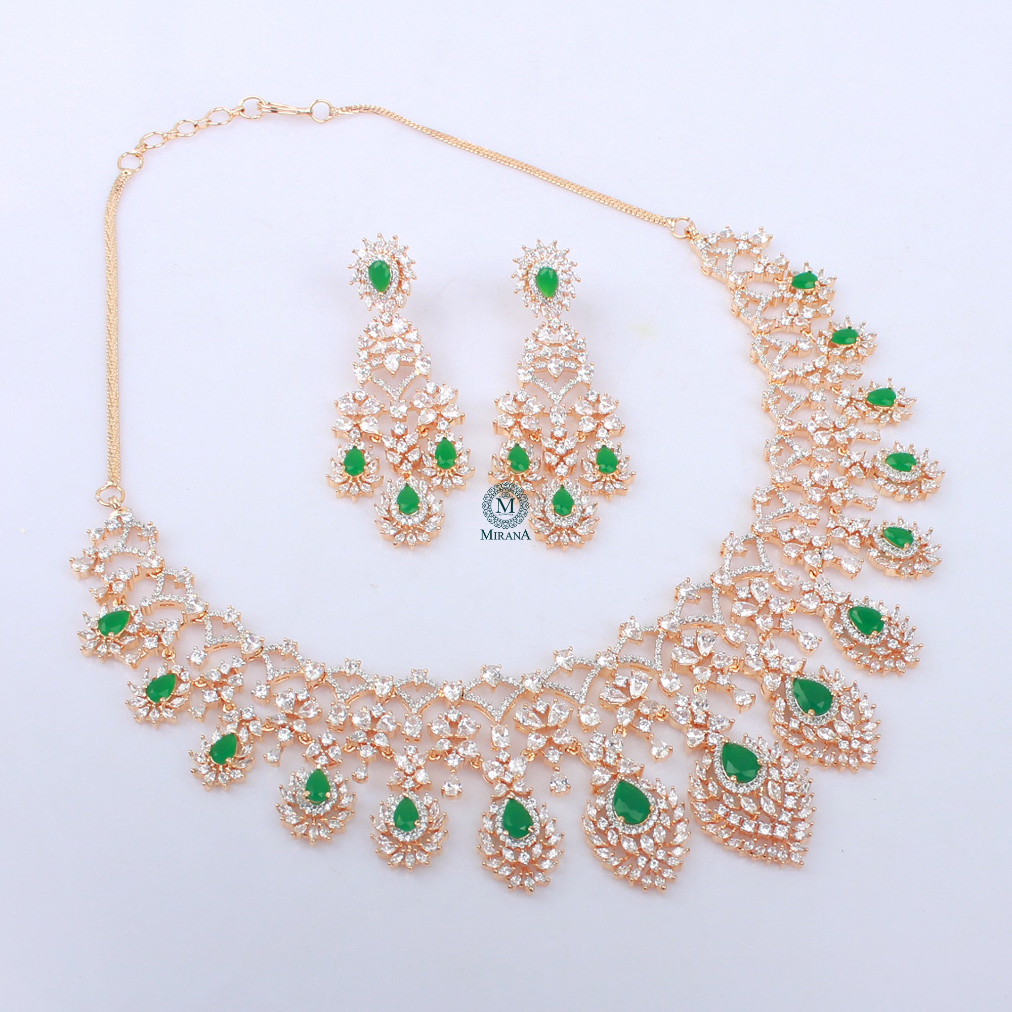 Emily CZ Designer Necklace Set