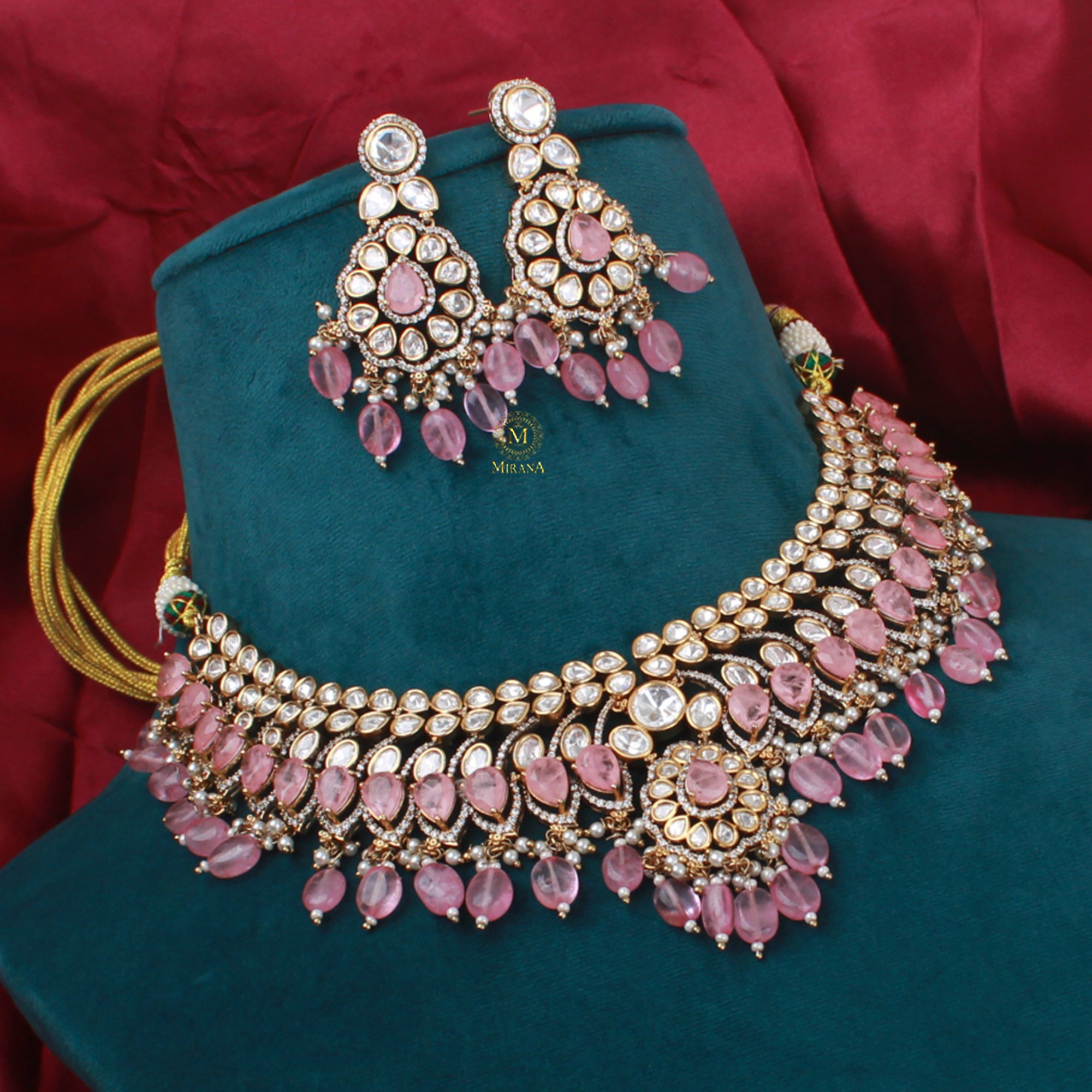 Cinra Bridal Polki Necklace Set