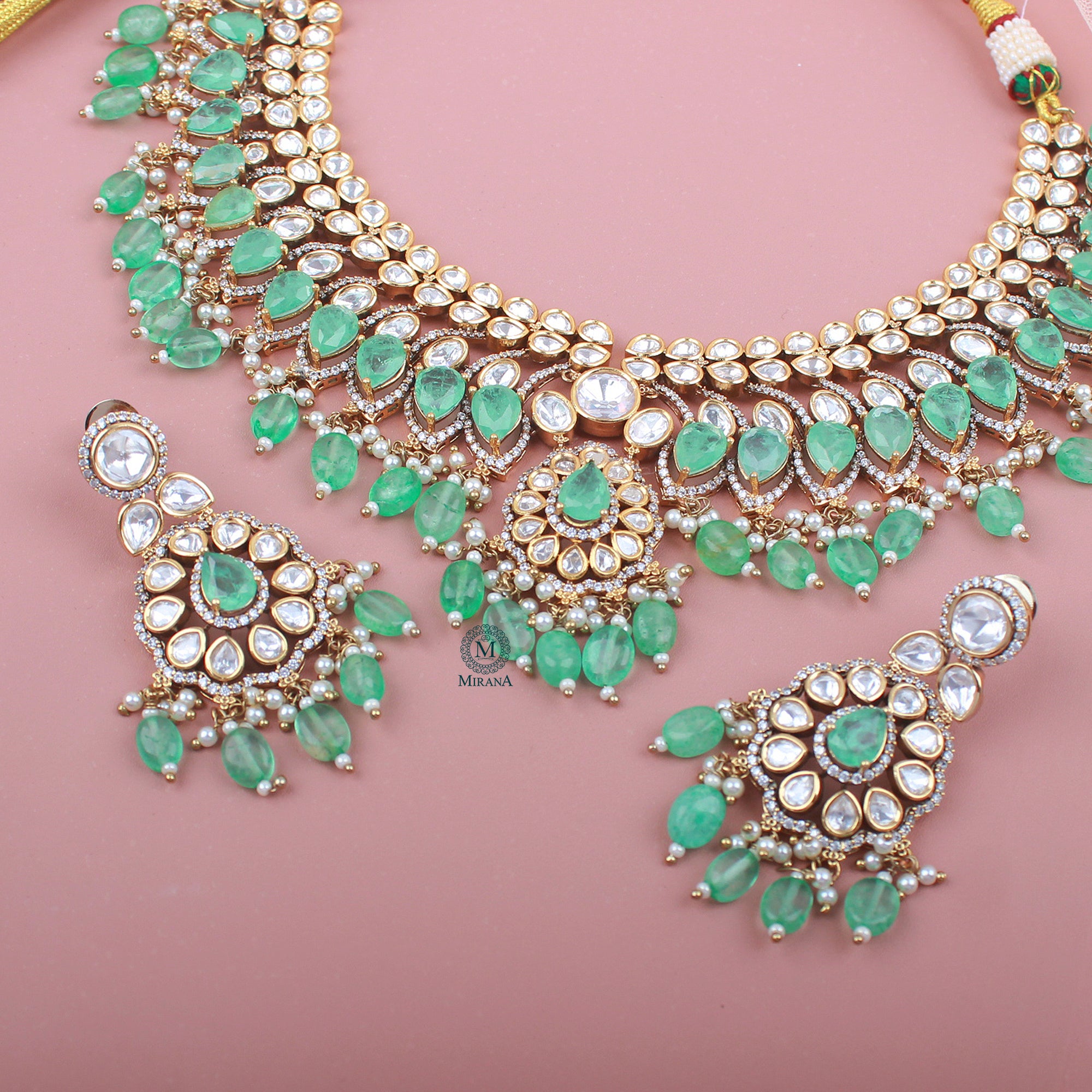 Cinra Bridal Polki Necklace Set