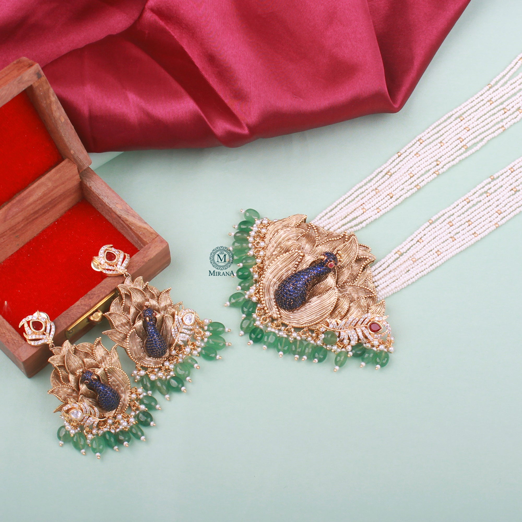 Morni Long Fusion Designer Necklace Set