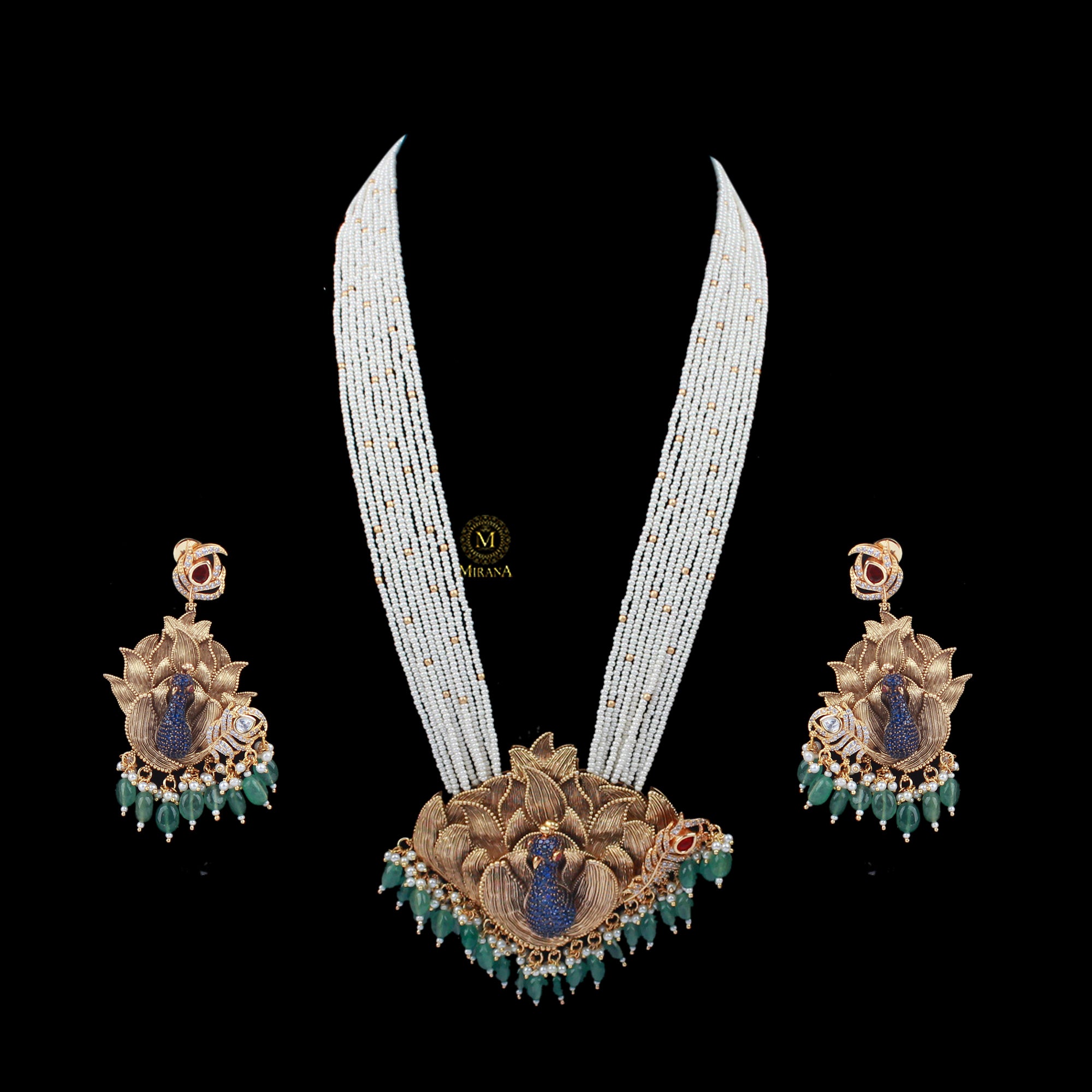 Morni Long Fusion Designer Necklace Set