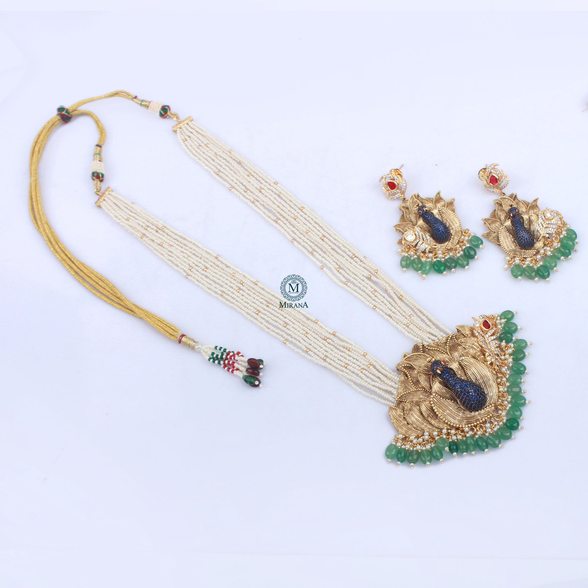 Morni Long Fusion Designer Necklace Set