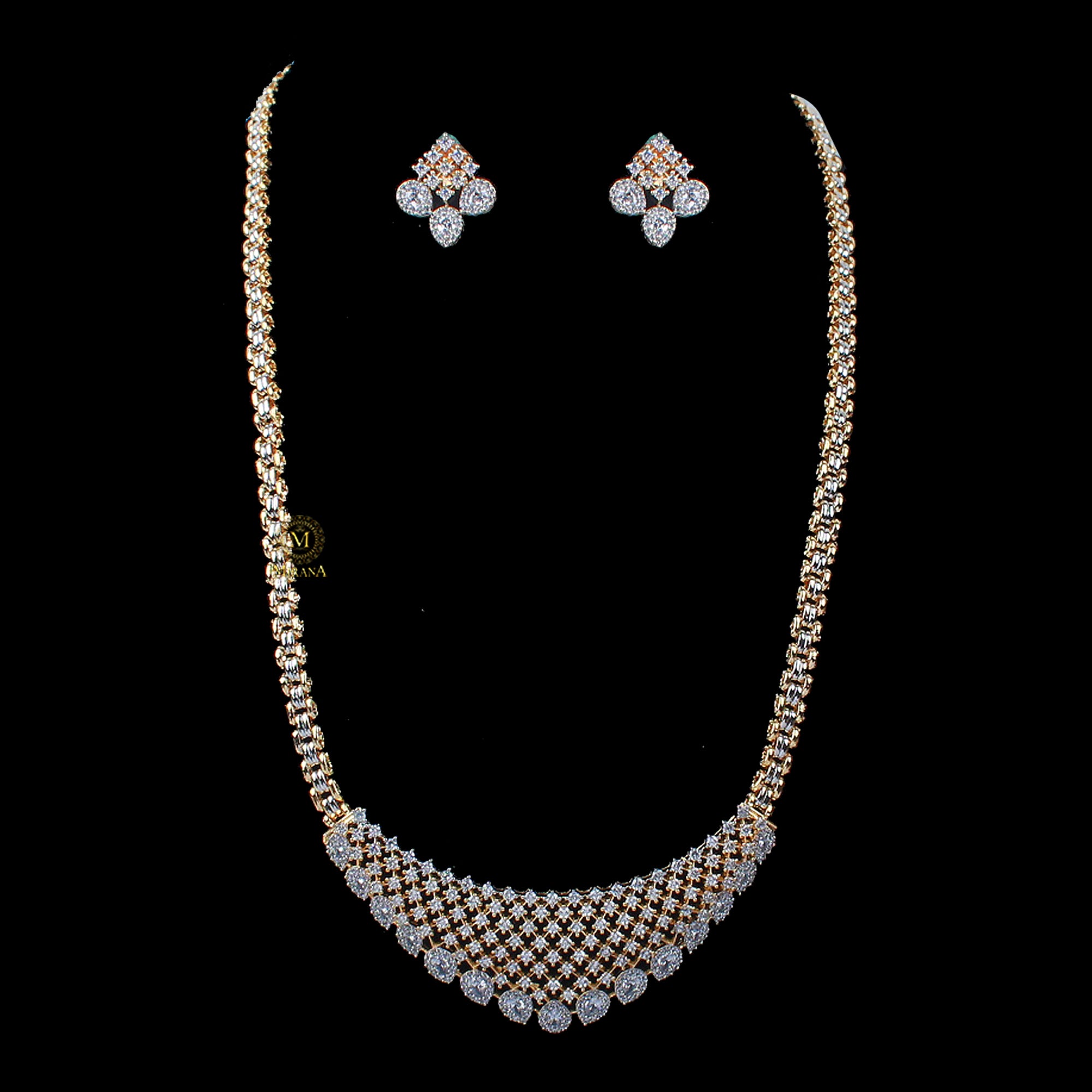 Tiana CZ Designer Necklace Set