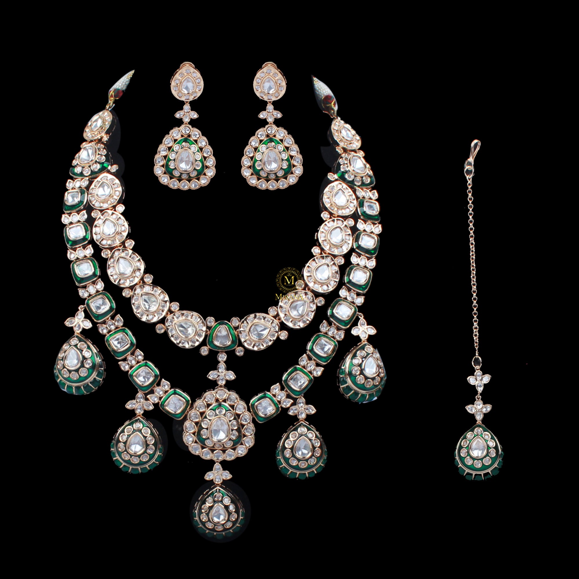 Smriti Polki Bridal Layered Necklace Set