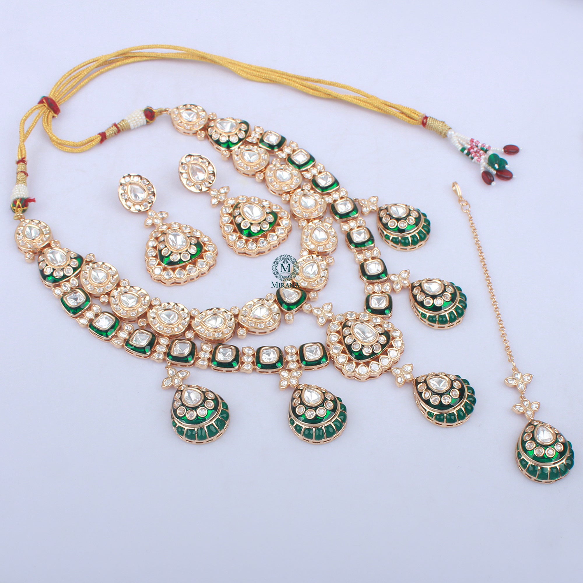 Smriti Polki Bridal Layered Necklace Set