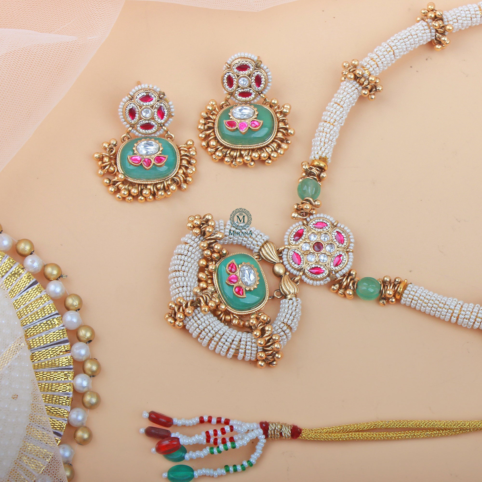 Sarita Hasli Antique Designer Necklace Set