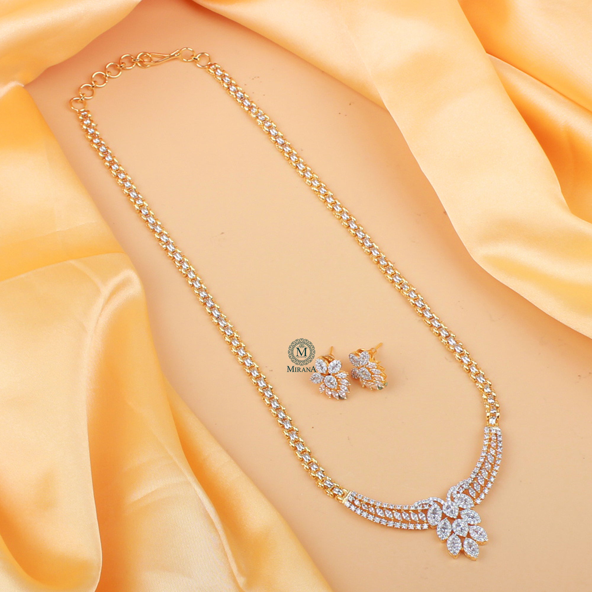 Tisha CZ Designer Necklace Set