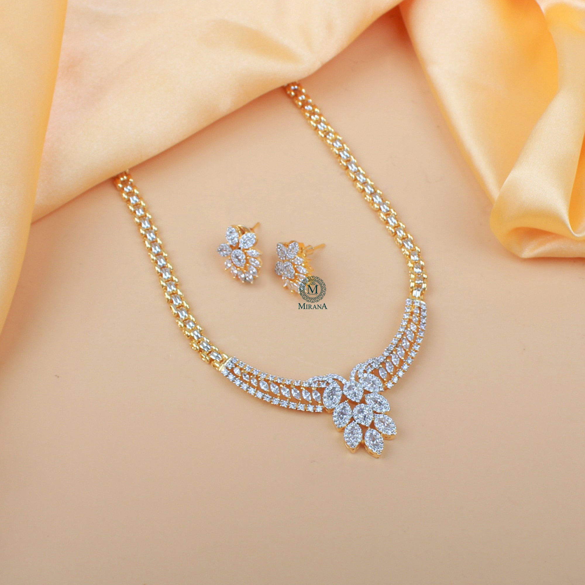 Tisha CZ Designer Necklace Set