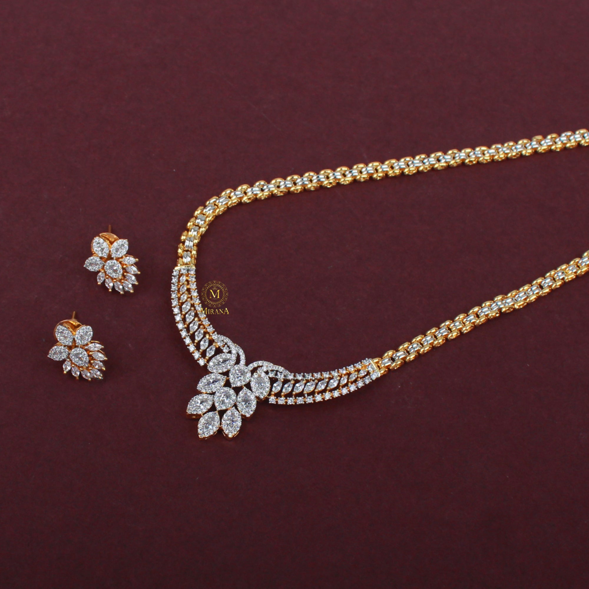 Tisha CZ Designer Necklace Set