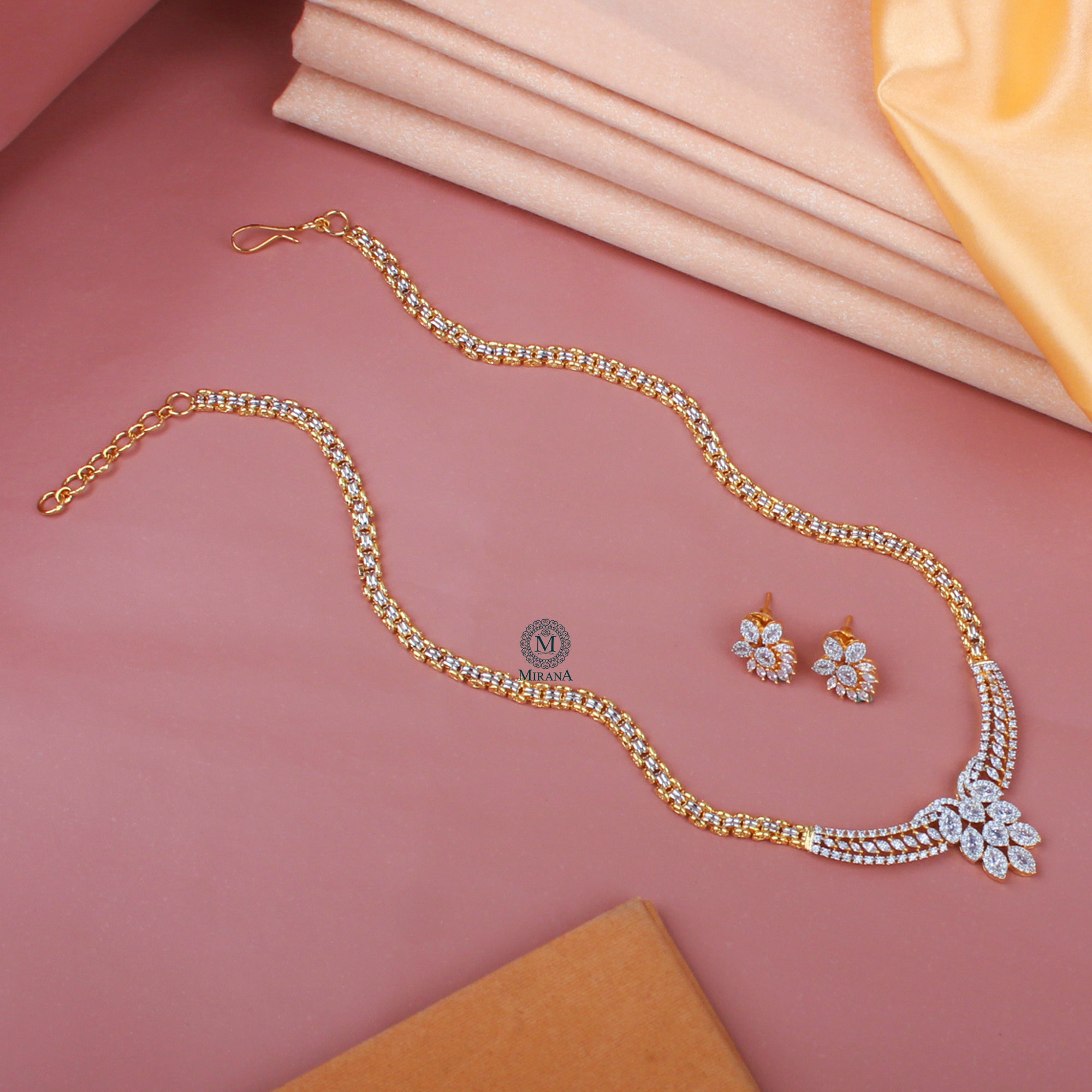Tisha CZ Designer Necklace Set