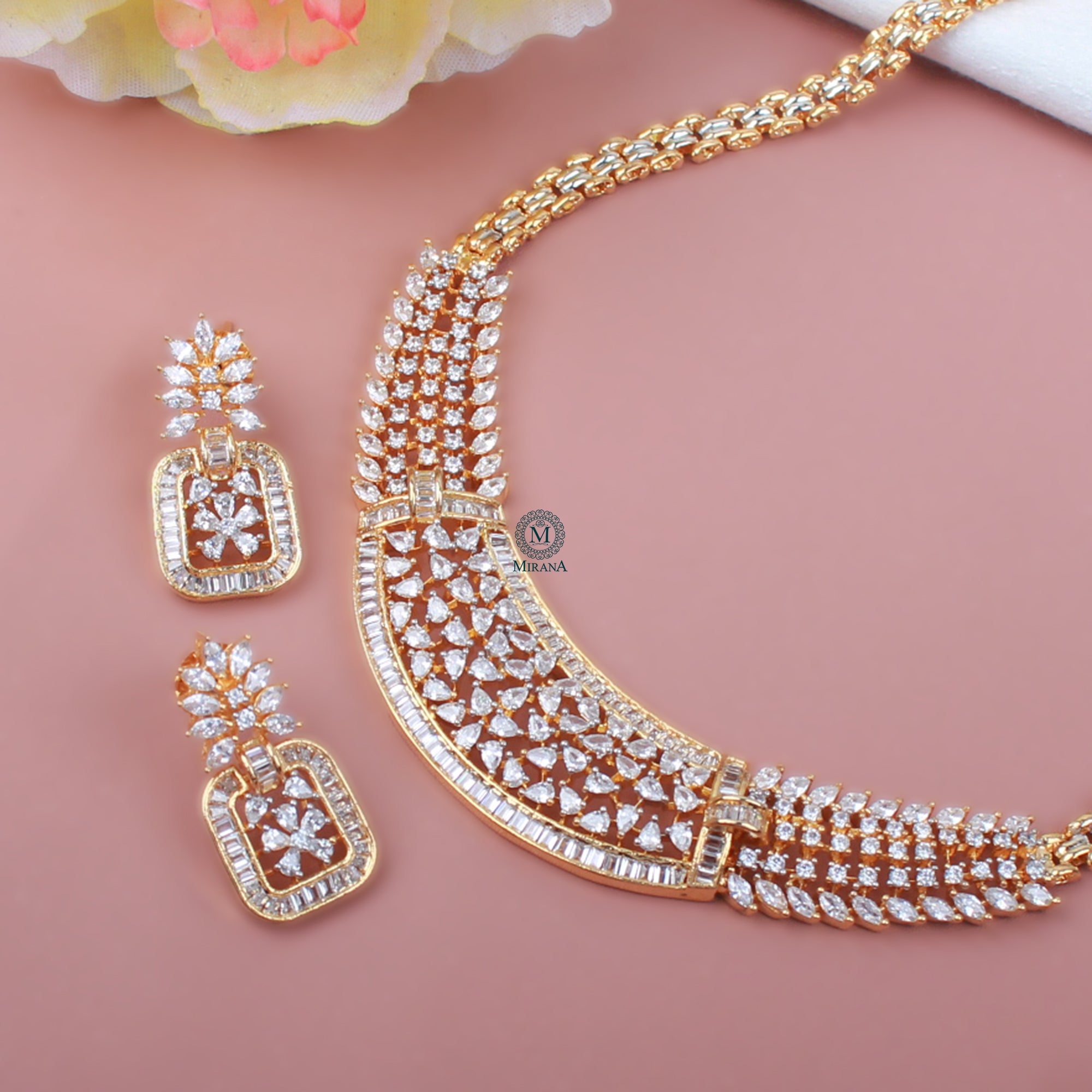 Henry CZ Designer Necklace Set