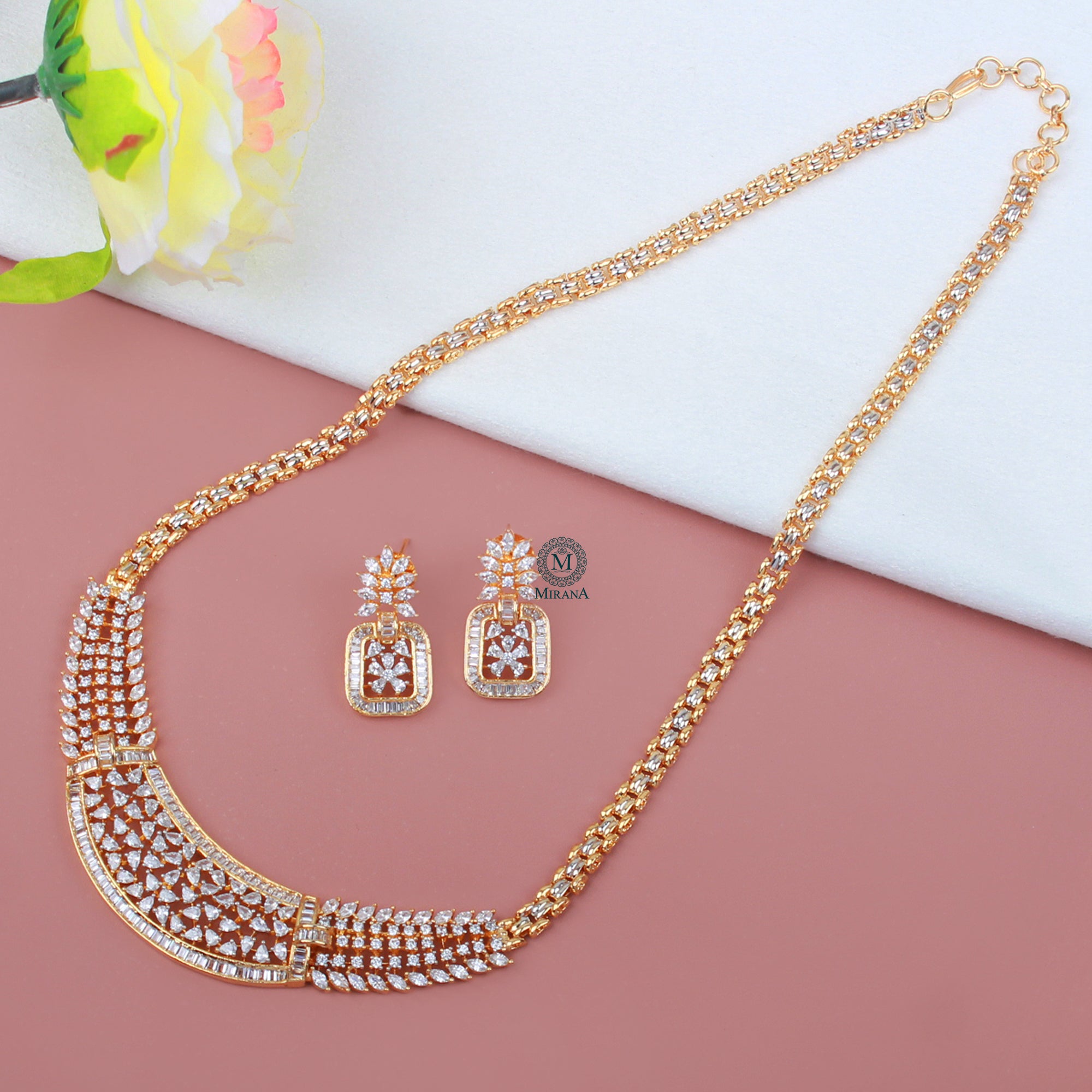 Henry CZ Designer Necklace Set