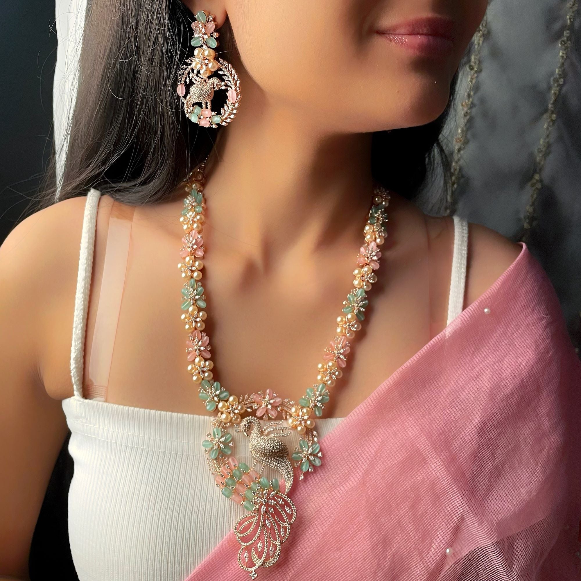 Rehya Fusion Long Necklace Set