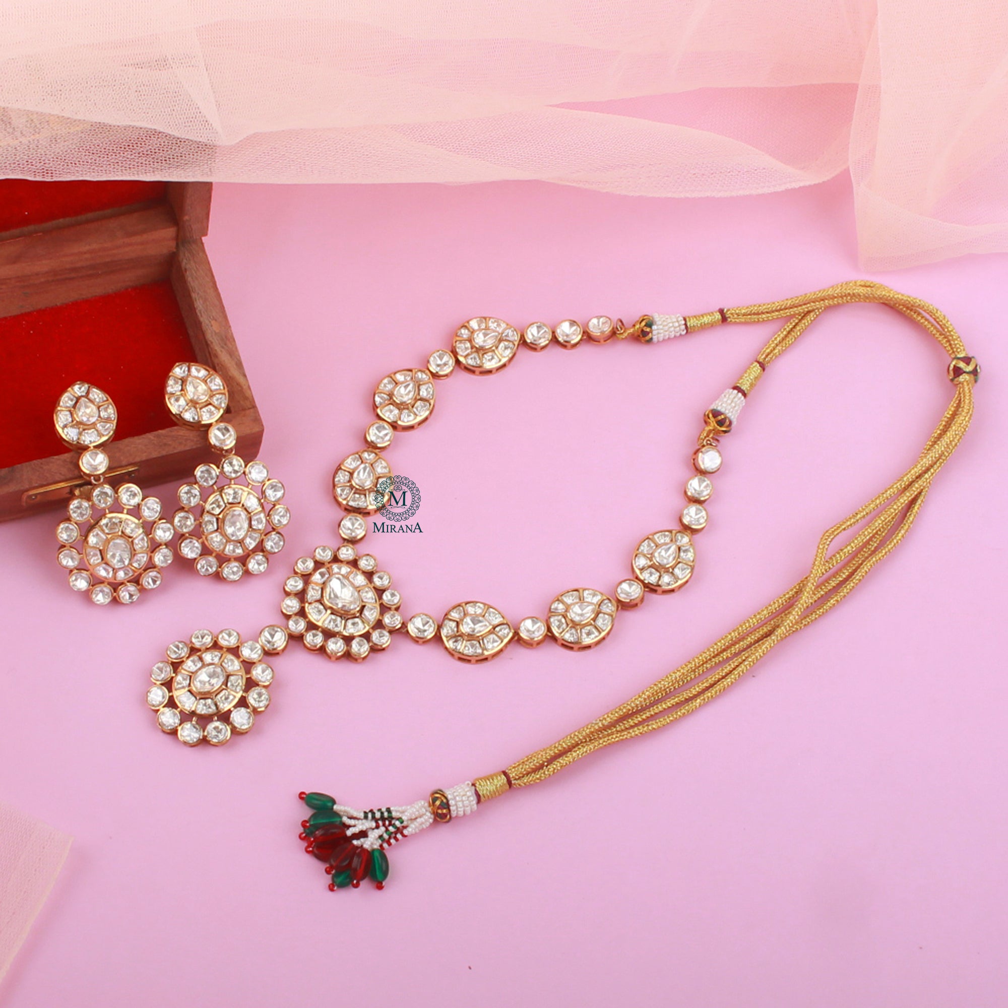 Arushi Moissanite Designer Necklace Set