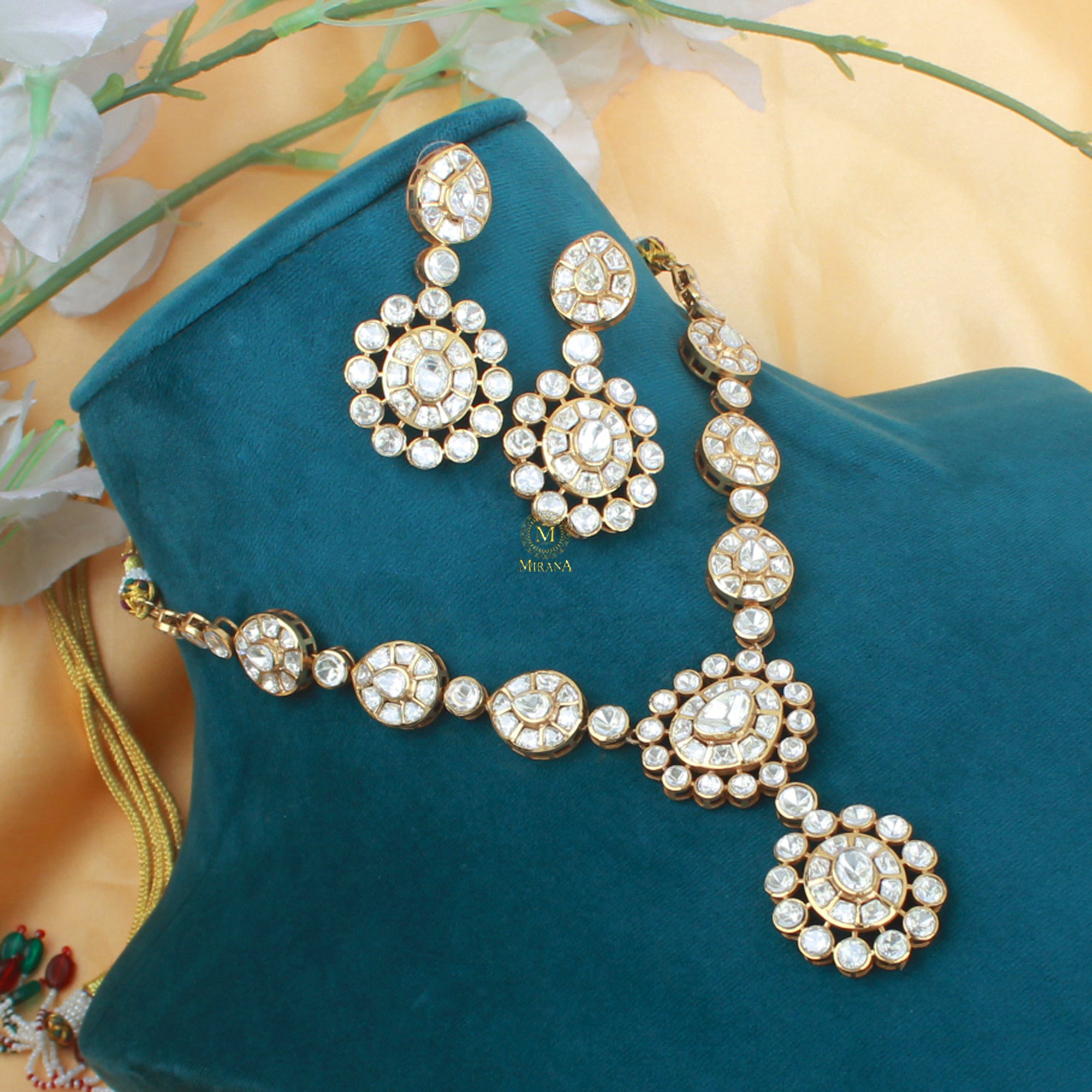 Arushi Moissanite Designer Necklace Set