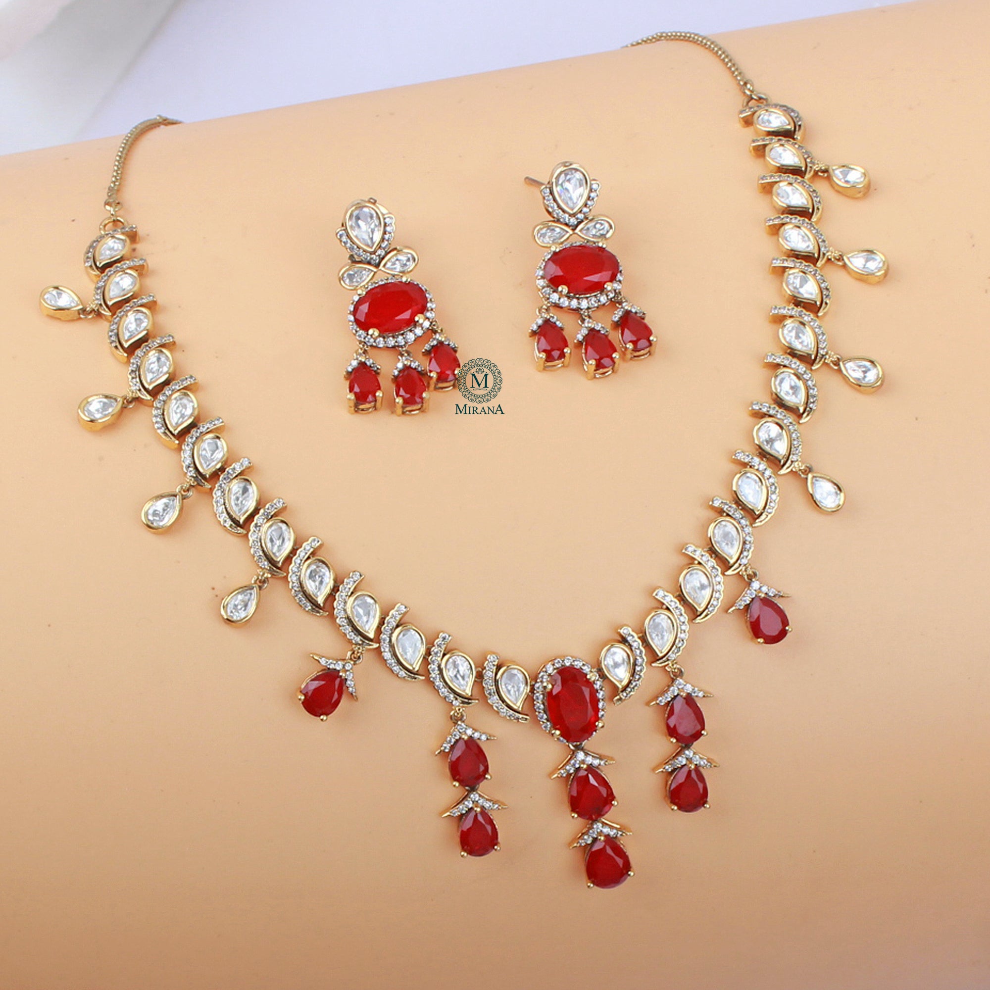 Triana Polki Designer Necklace Set