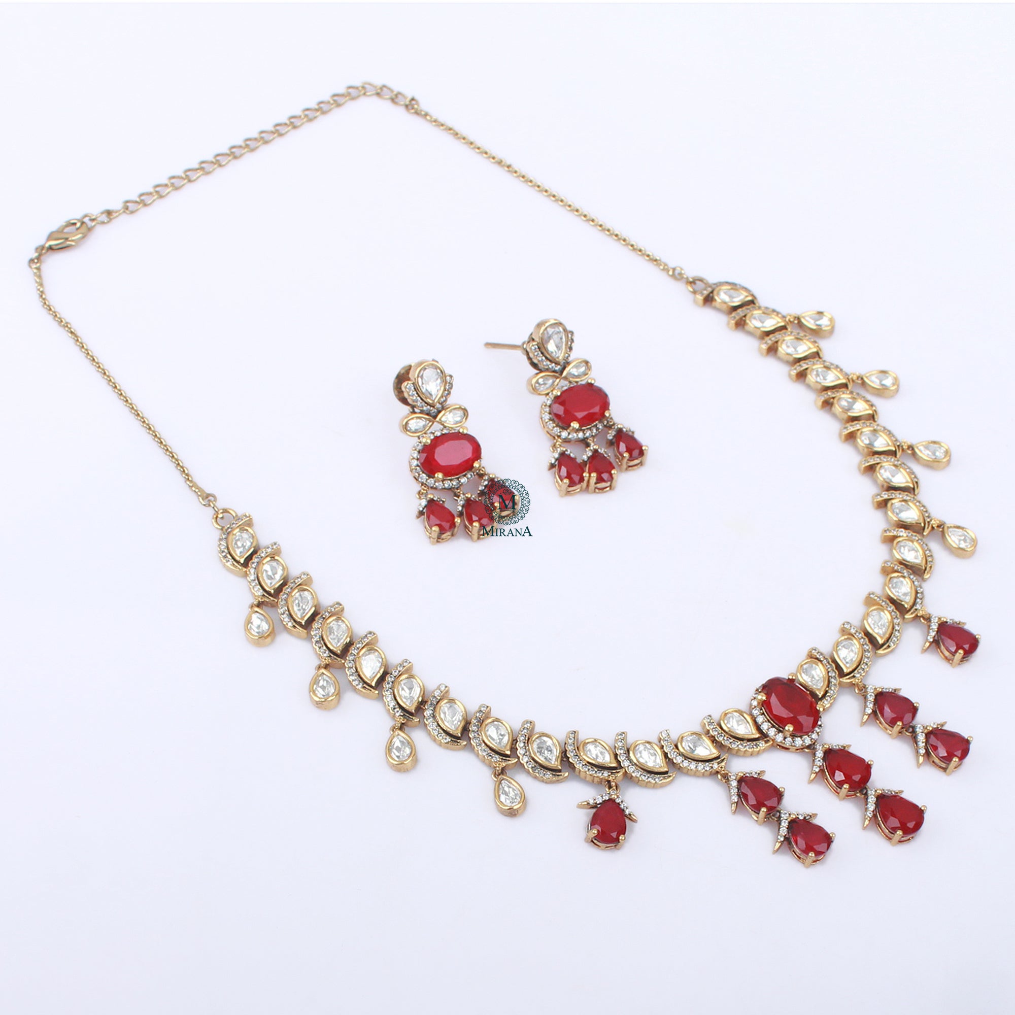 Triana Polki Designer Necklace Set
