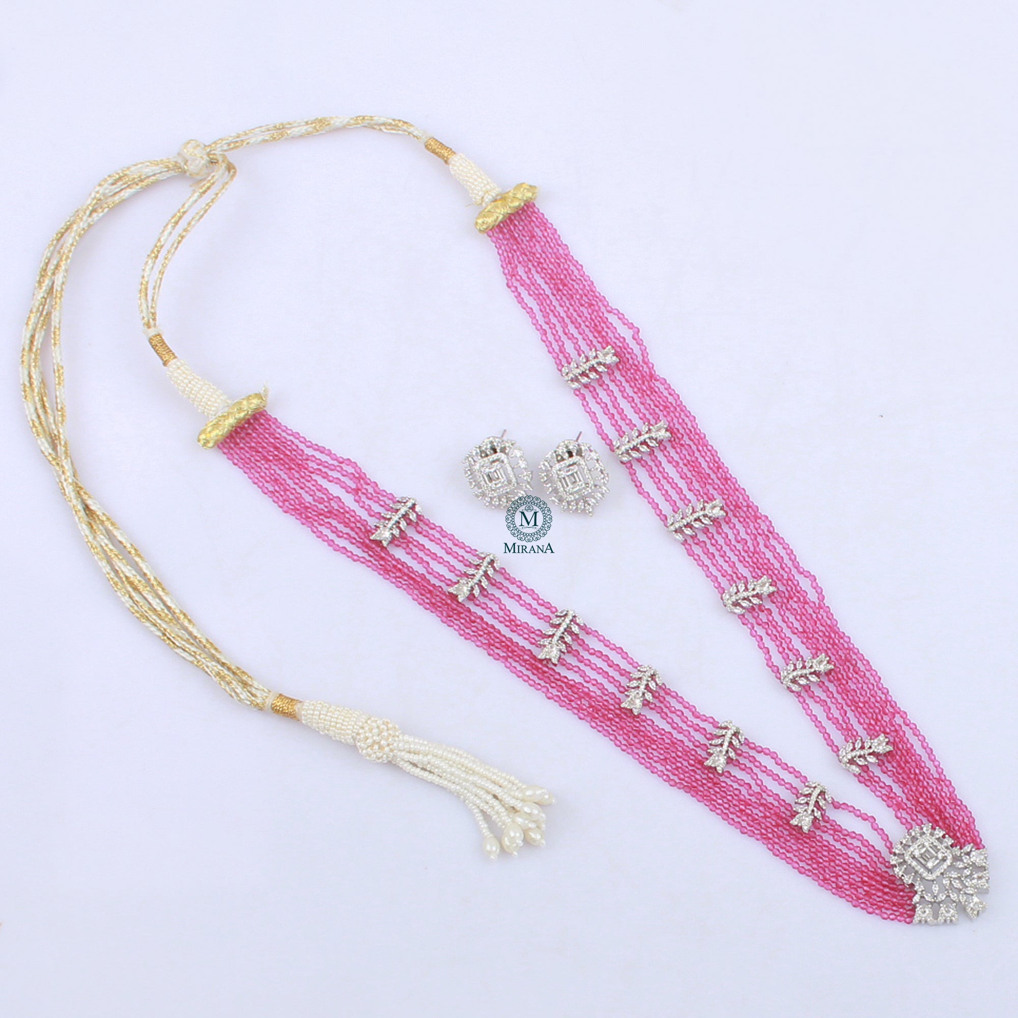 Panache Ruby Layered Necklace Set