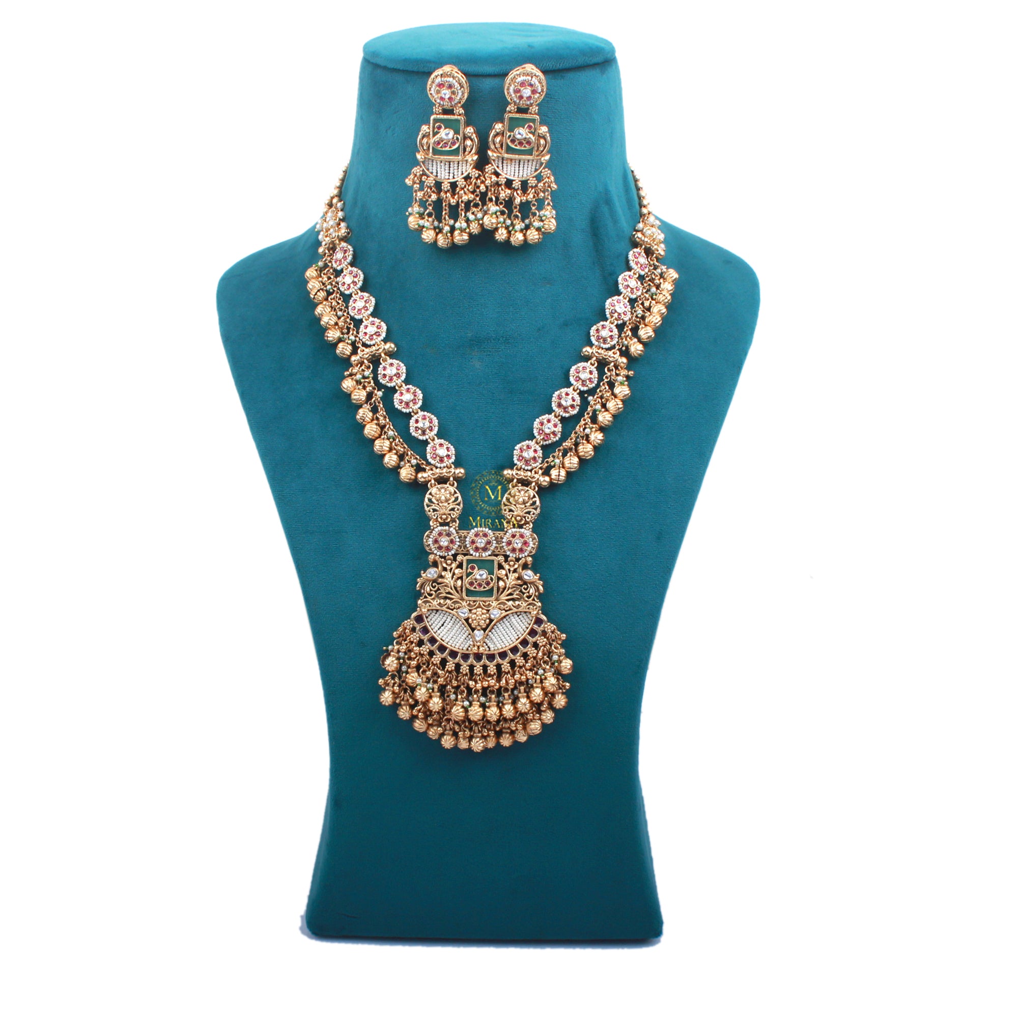 Mayura Antique Designer Long Necklace Set