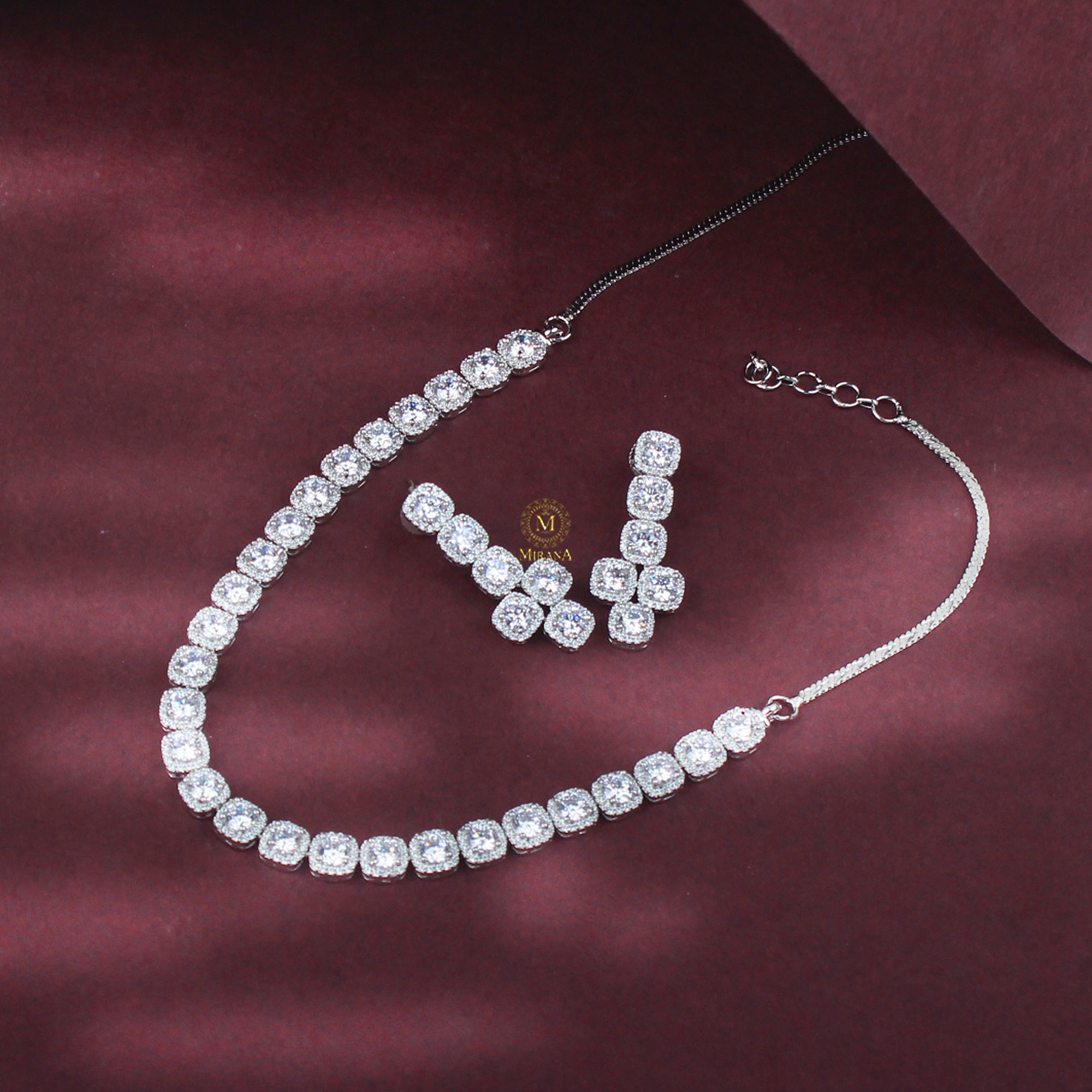 Olivia CZ Designer Necklace Set