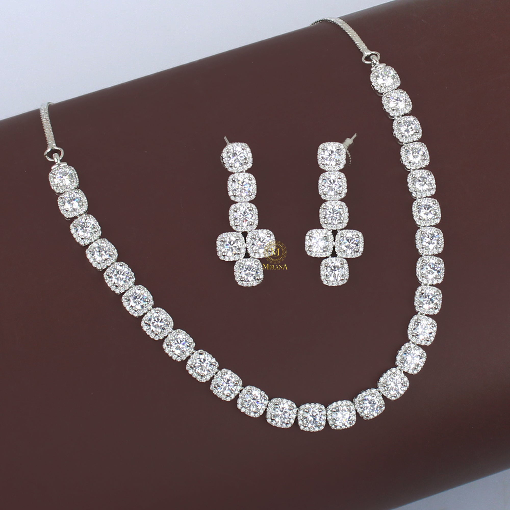 Olivia CZ Designer Necklace Set