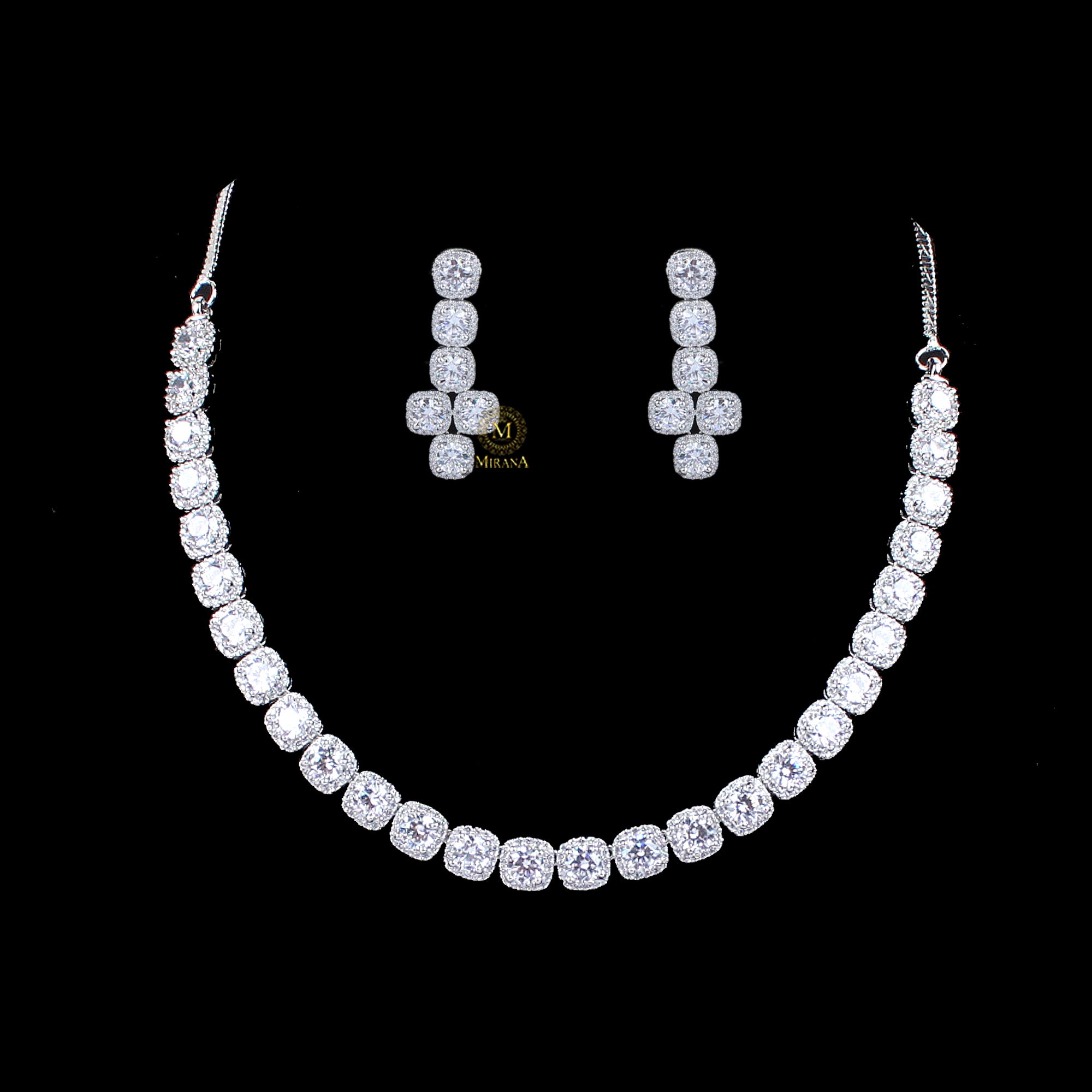 Olivia CZ Designer Necklace Set