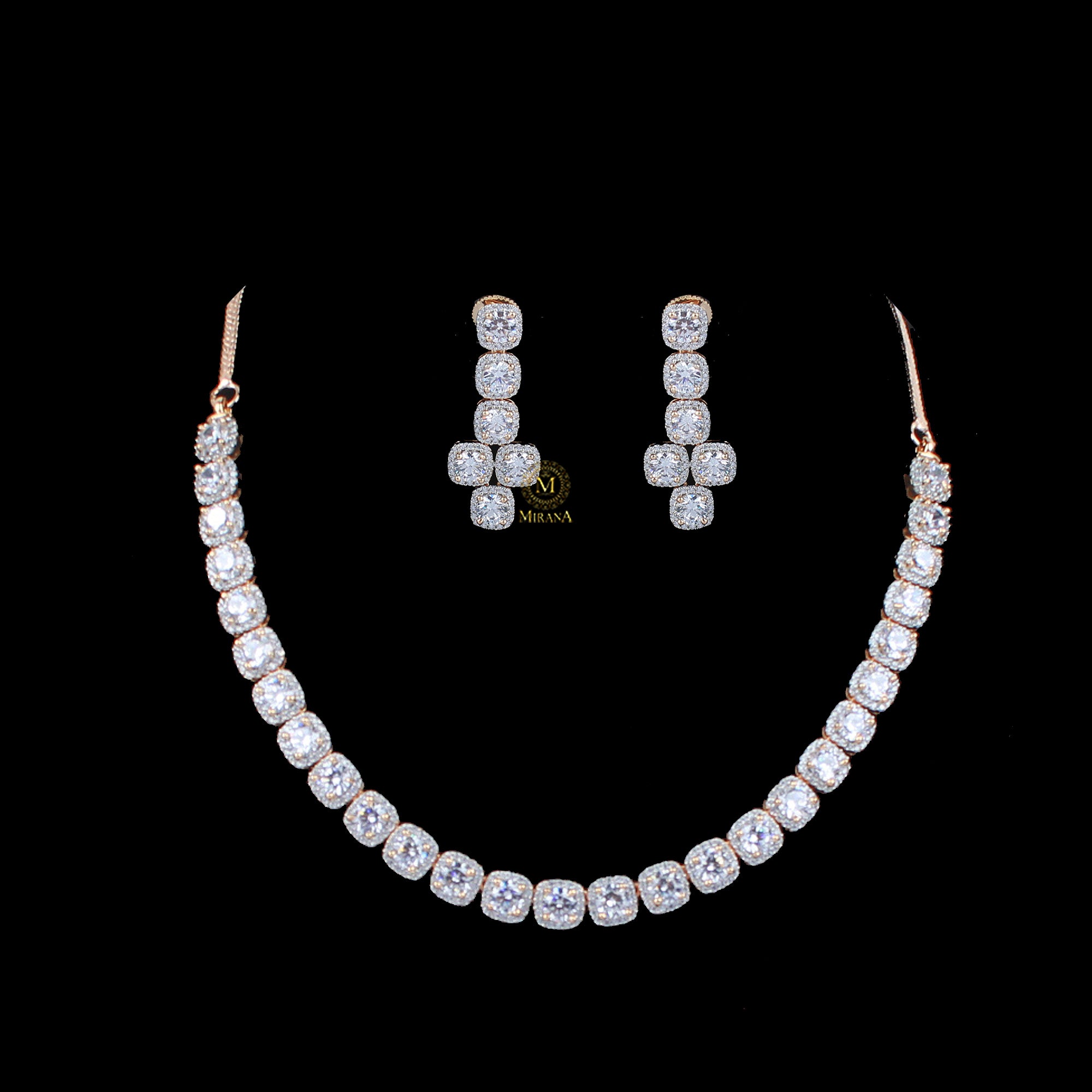 Olivia CZ Designer Necklace Set