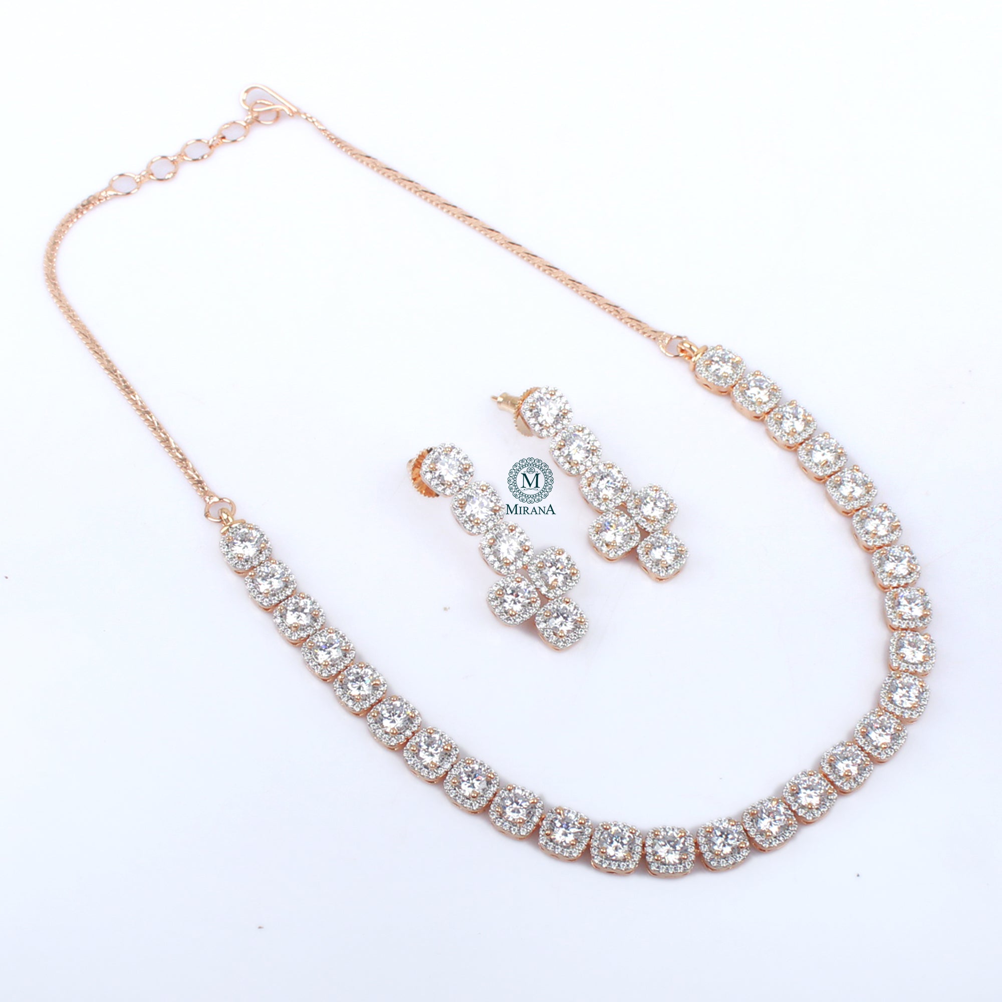 Olivia CZ Designer Necklace Set