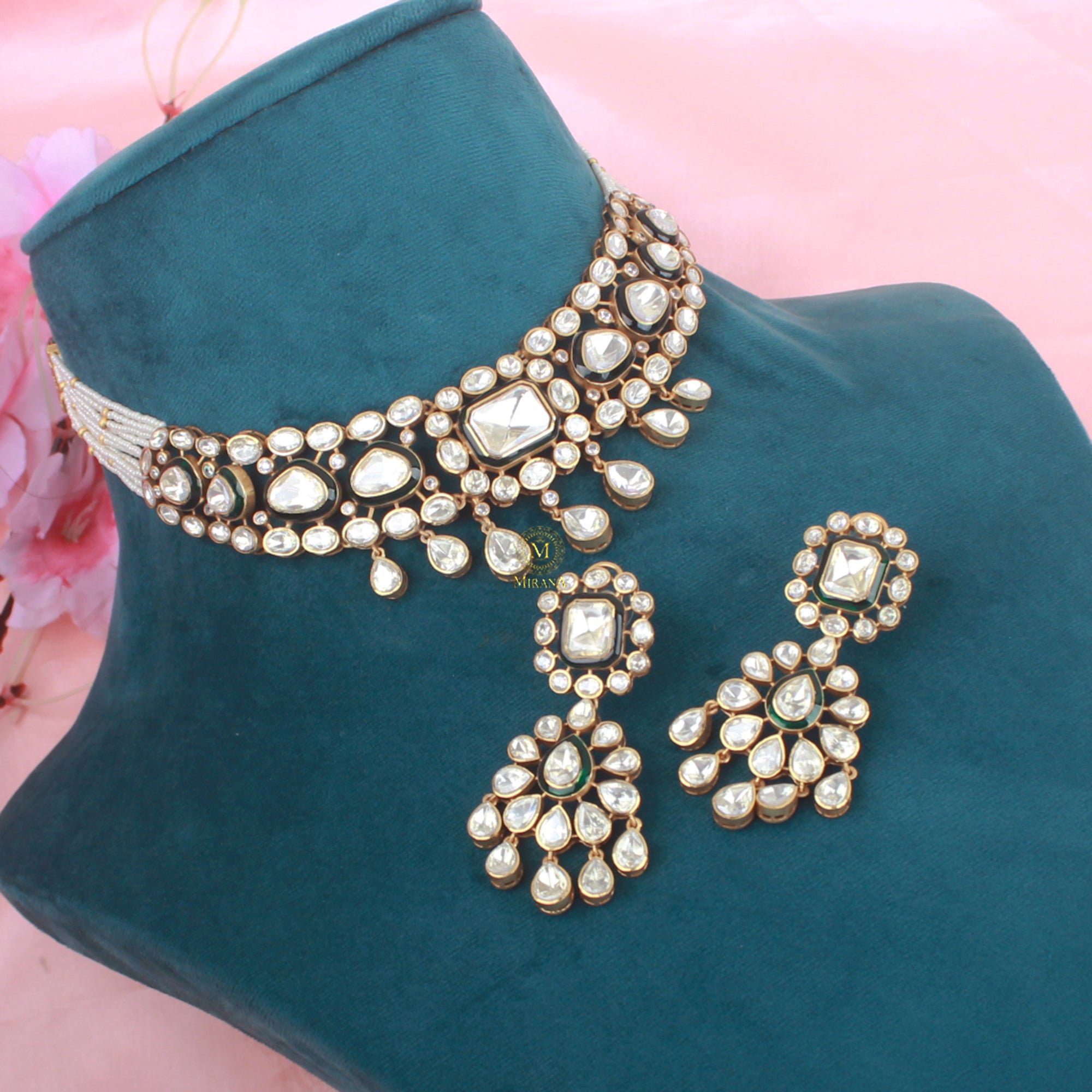 Shikha Moissanite Designer Necklace Set