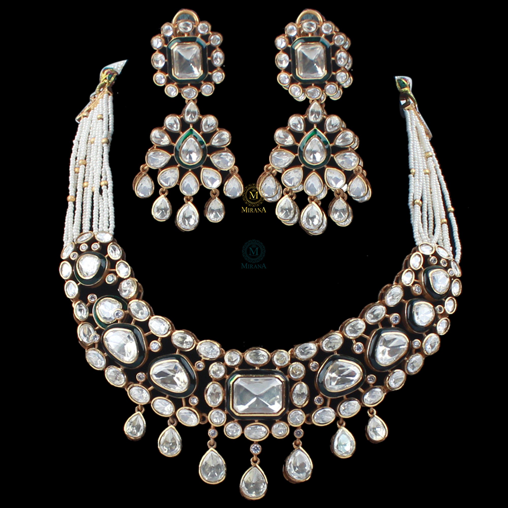 Shikha Moissanite Designer Necklace Set
