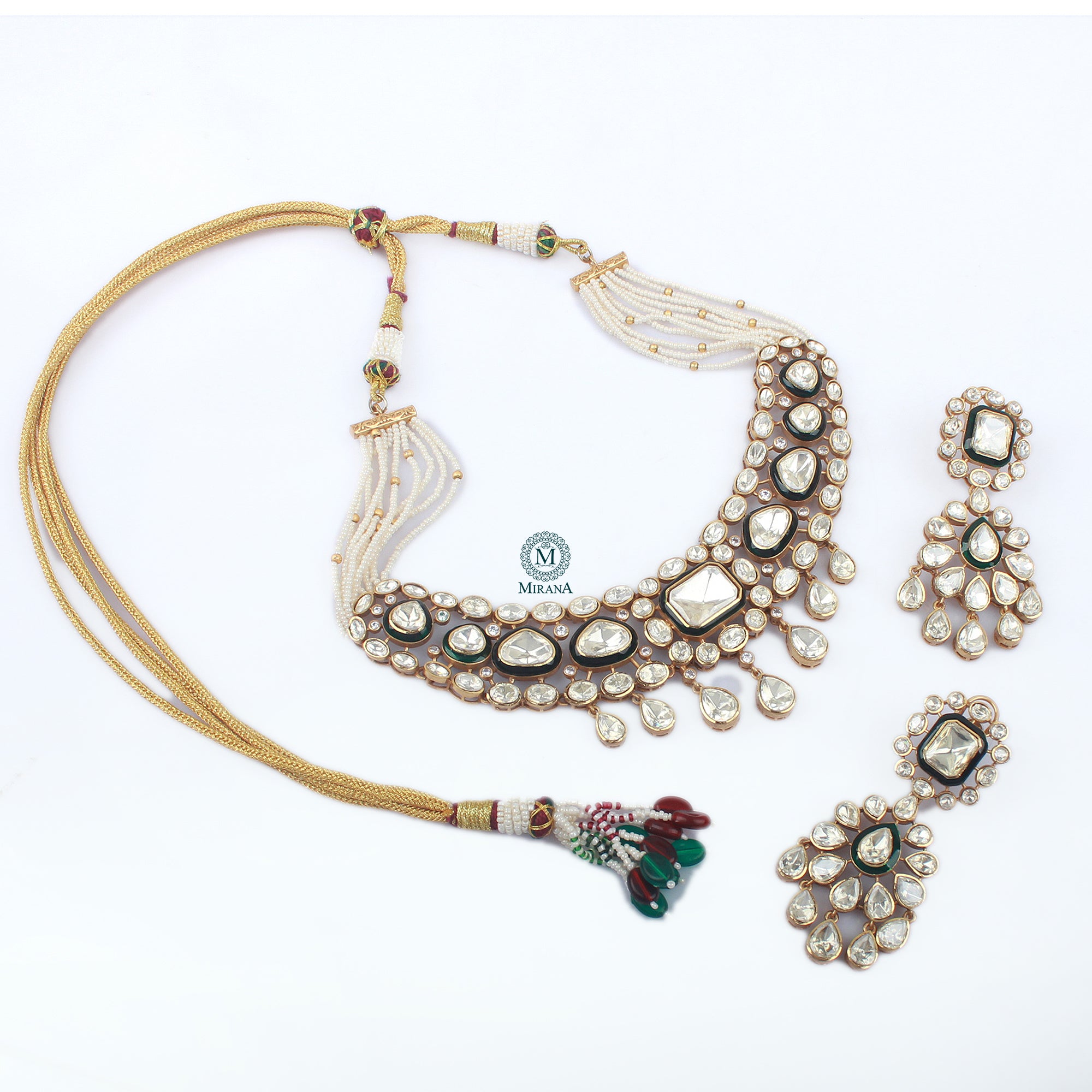 Shikha Moissanite Designer Necklace Set
