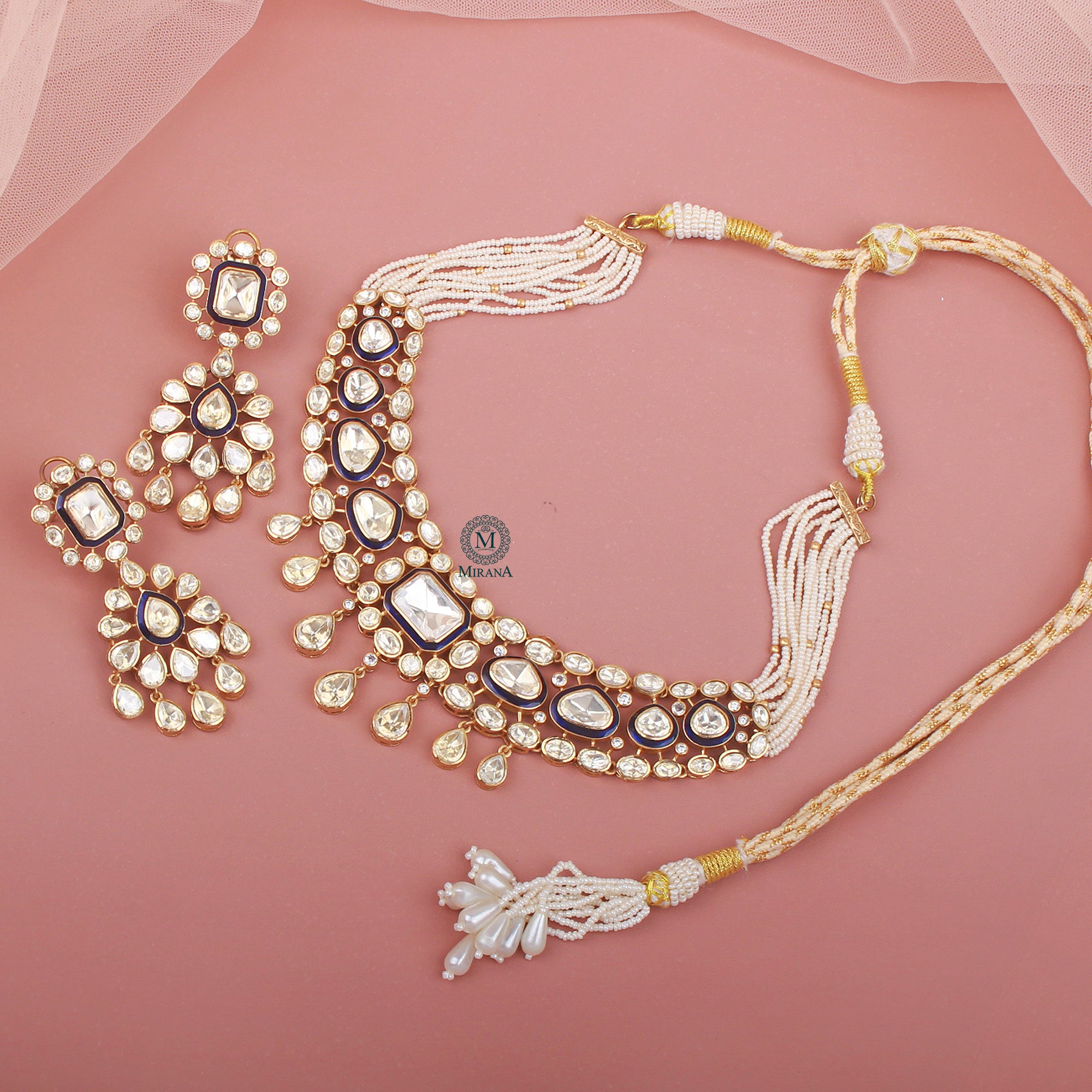 Shikha Moissanite Designer Necklace Set