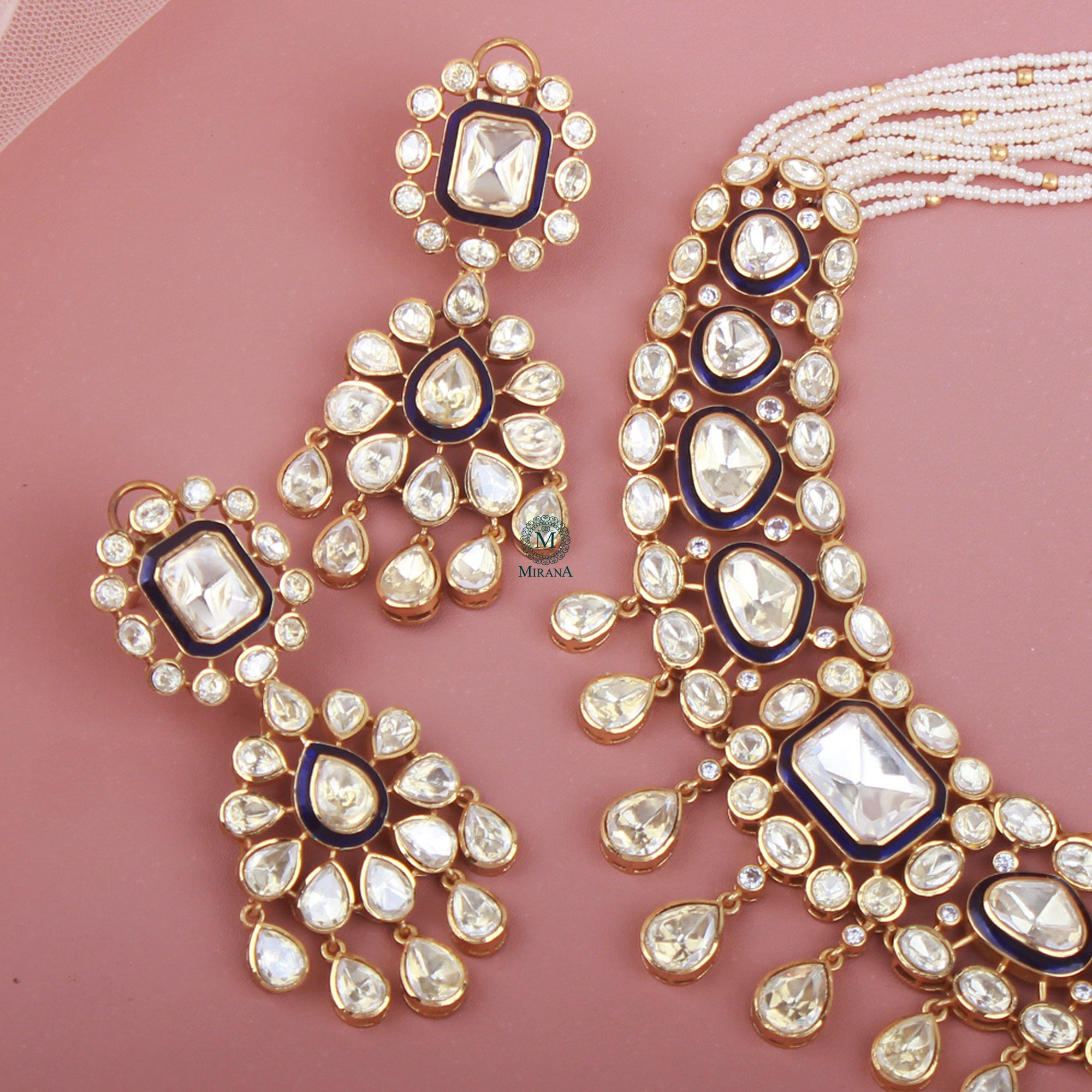 Shikha Moissanite Designer Necklace Set