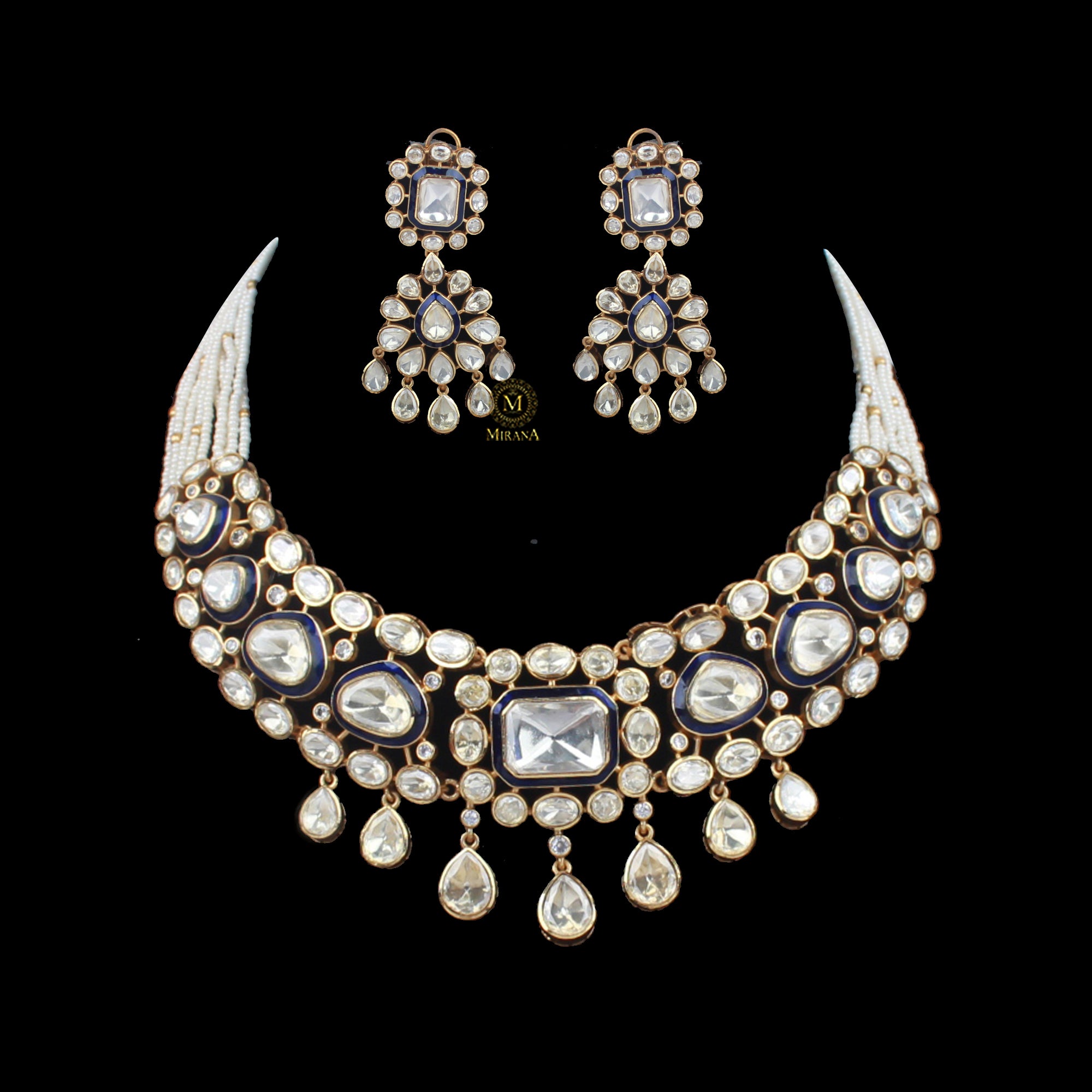 Shikha Moissanite Designer Necklace Set