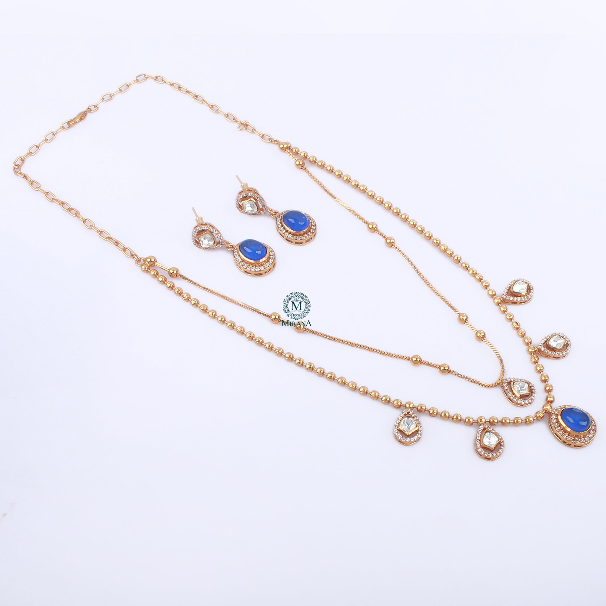 Nayra Double Layered Designer Necklace Set