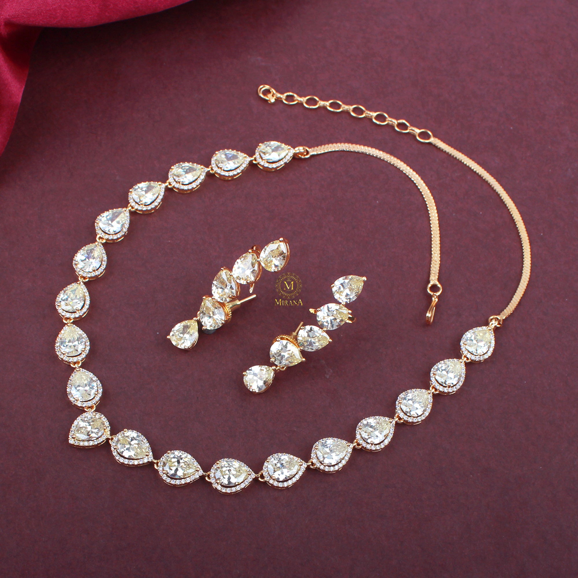 Shylie CZ Designer Necklace Set