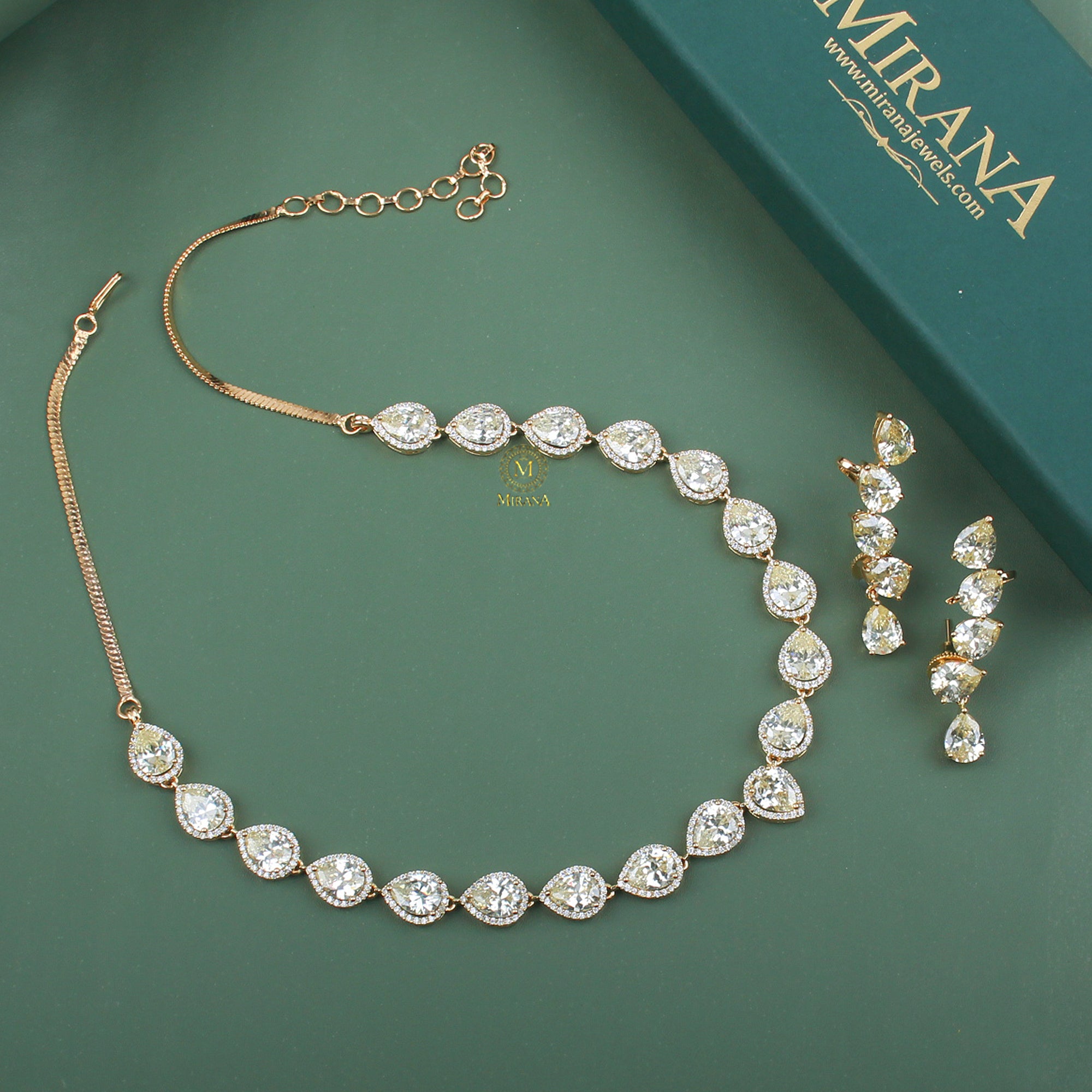 Shylie CZ Designer Necklace Set