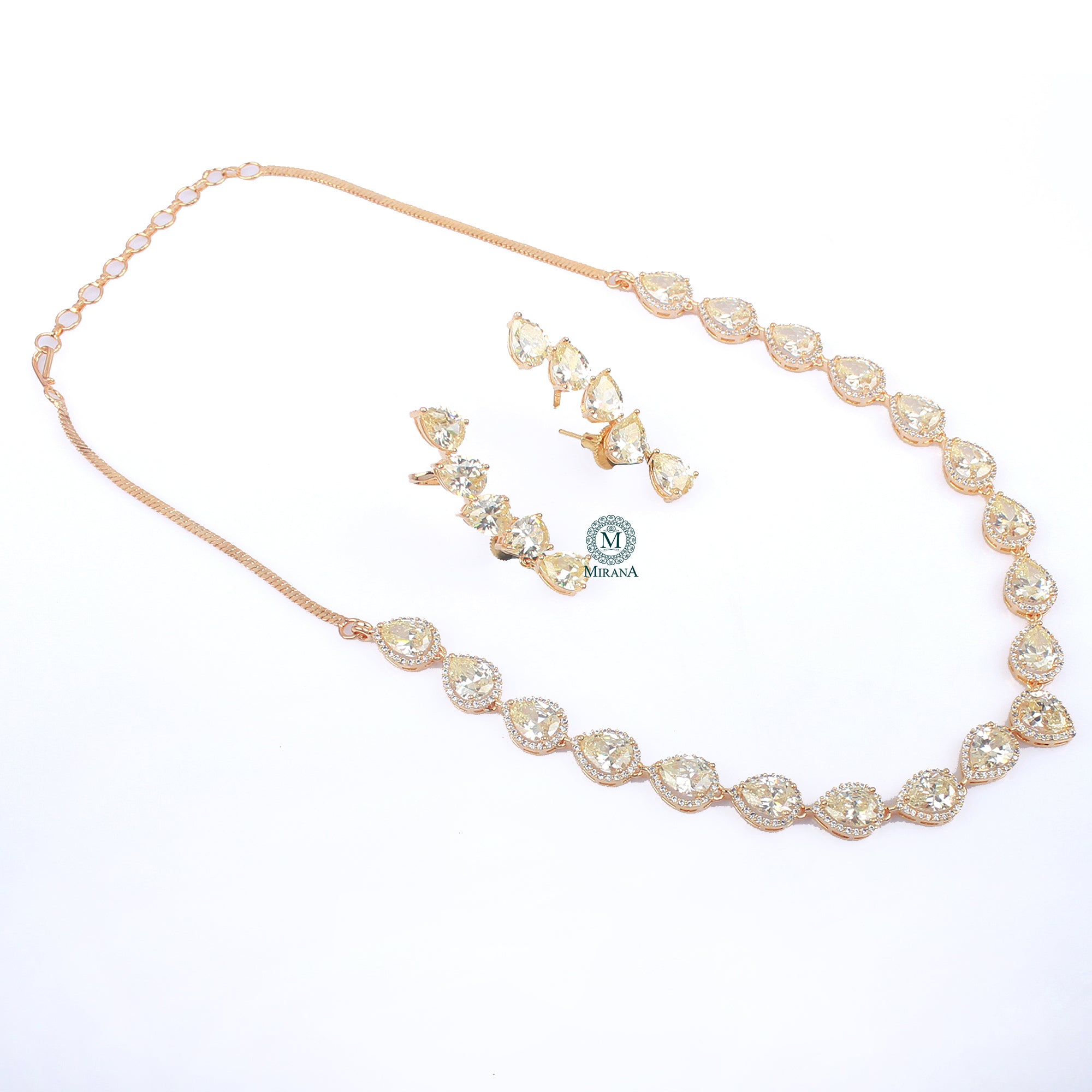 Shylie CZ Designer Necklace Set