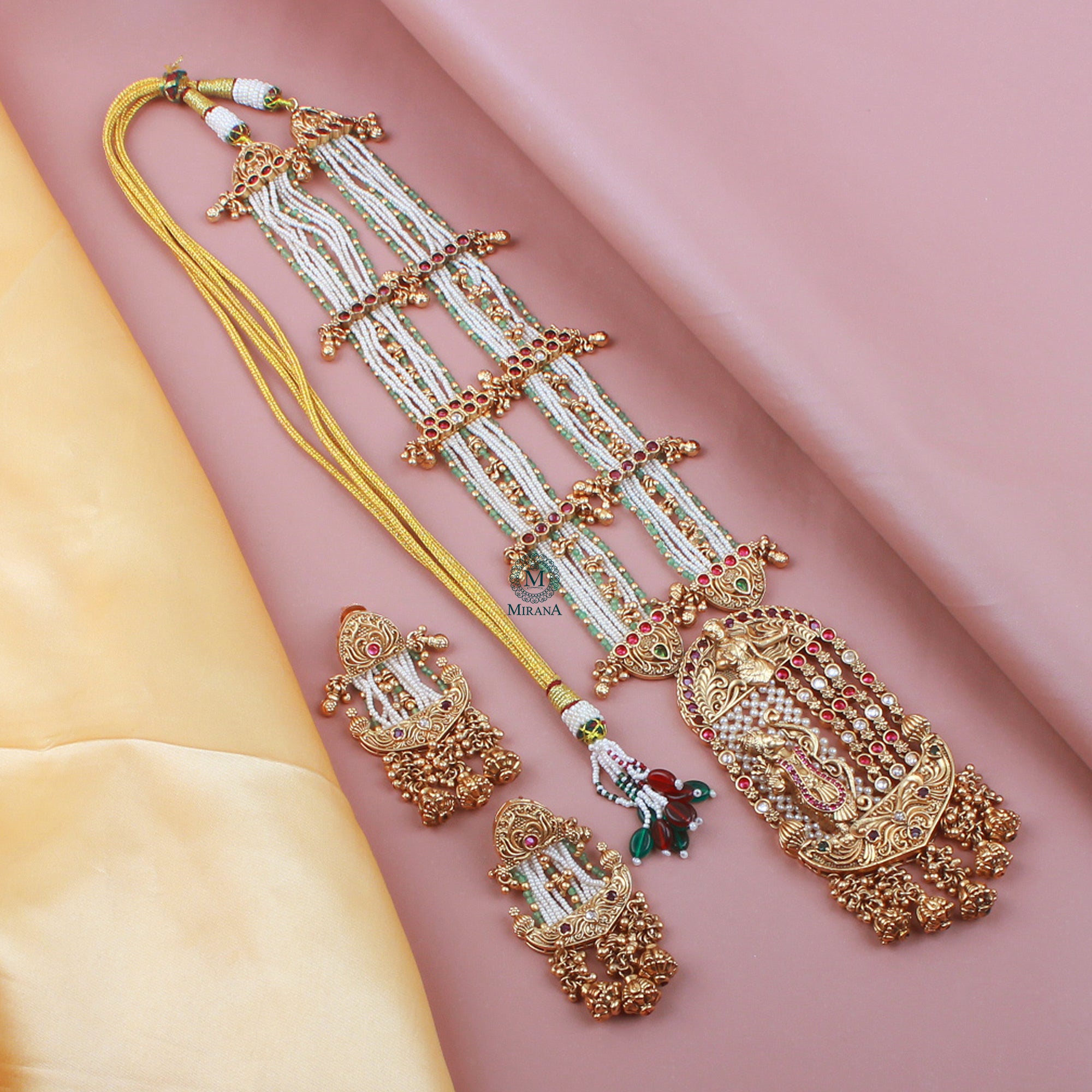 Janaki Antique Designer Long Necklace Set