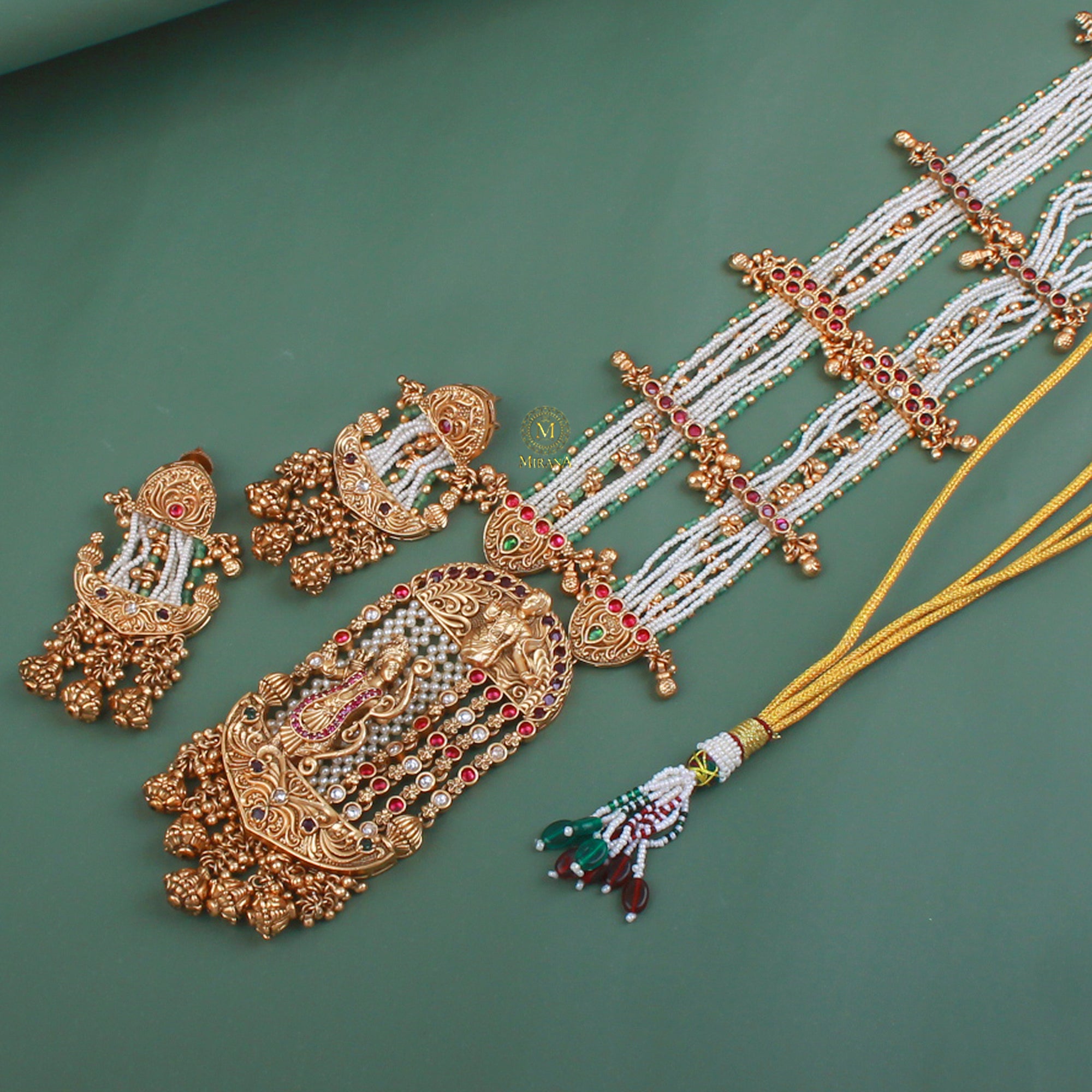 Janaki Antique Designer Long Necklace Set
