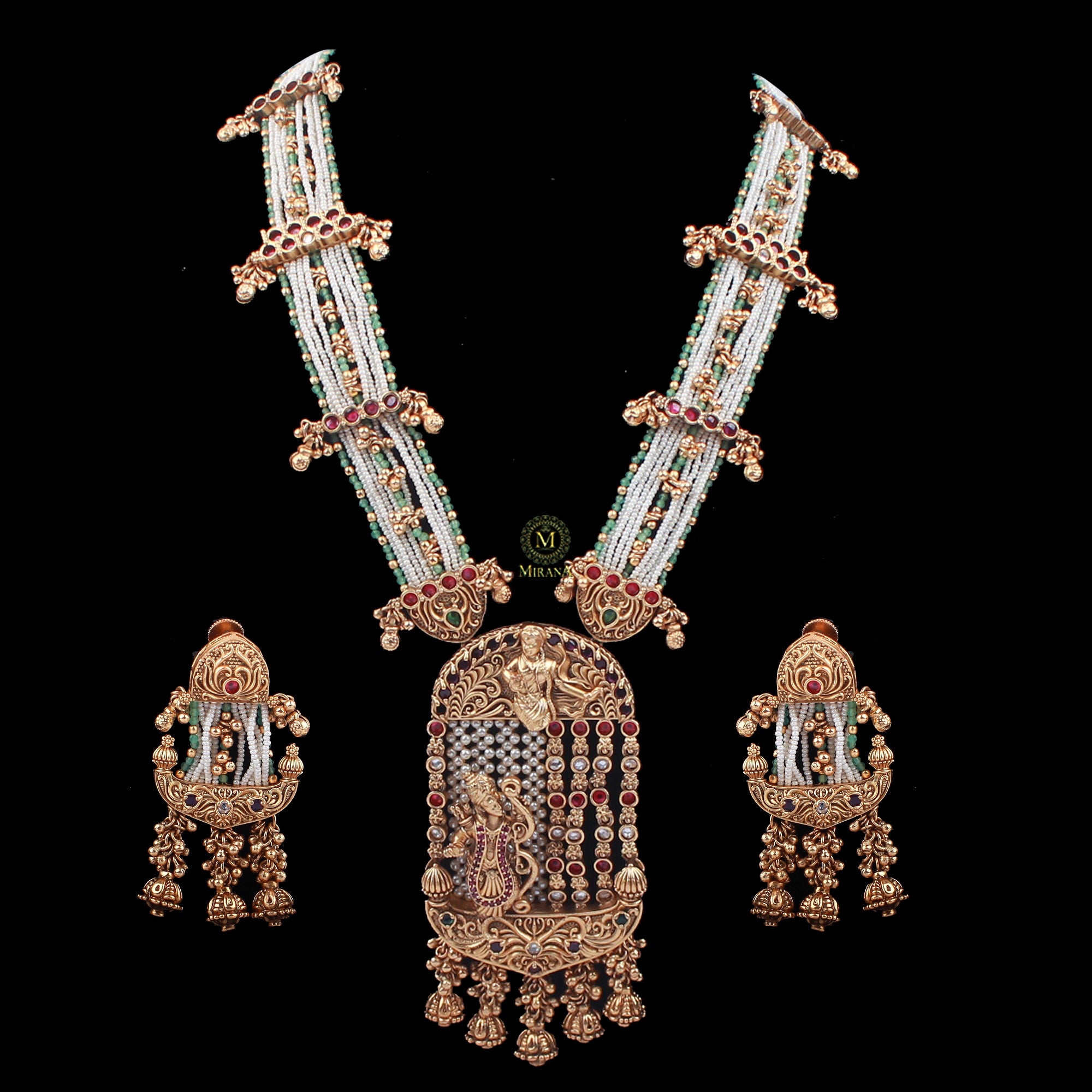 Janaki Antique Designer Long Necklace Set