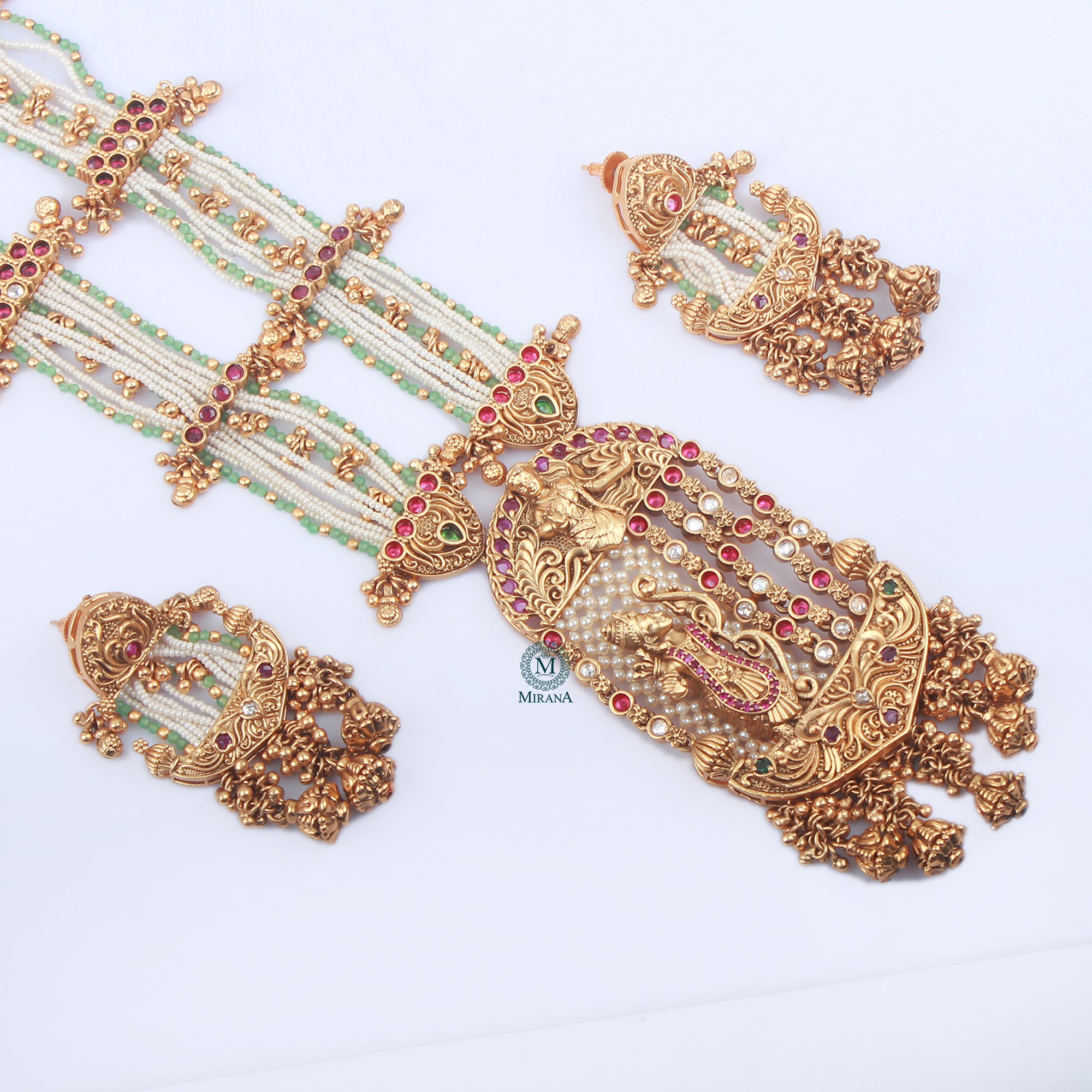 Janaki Antique Designer Long Necklace Set