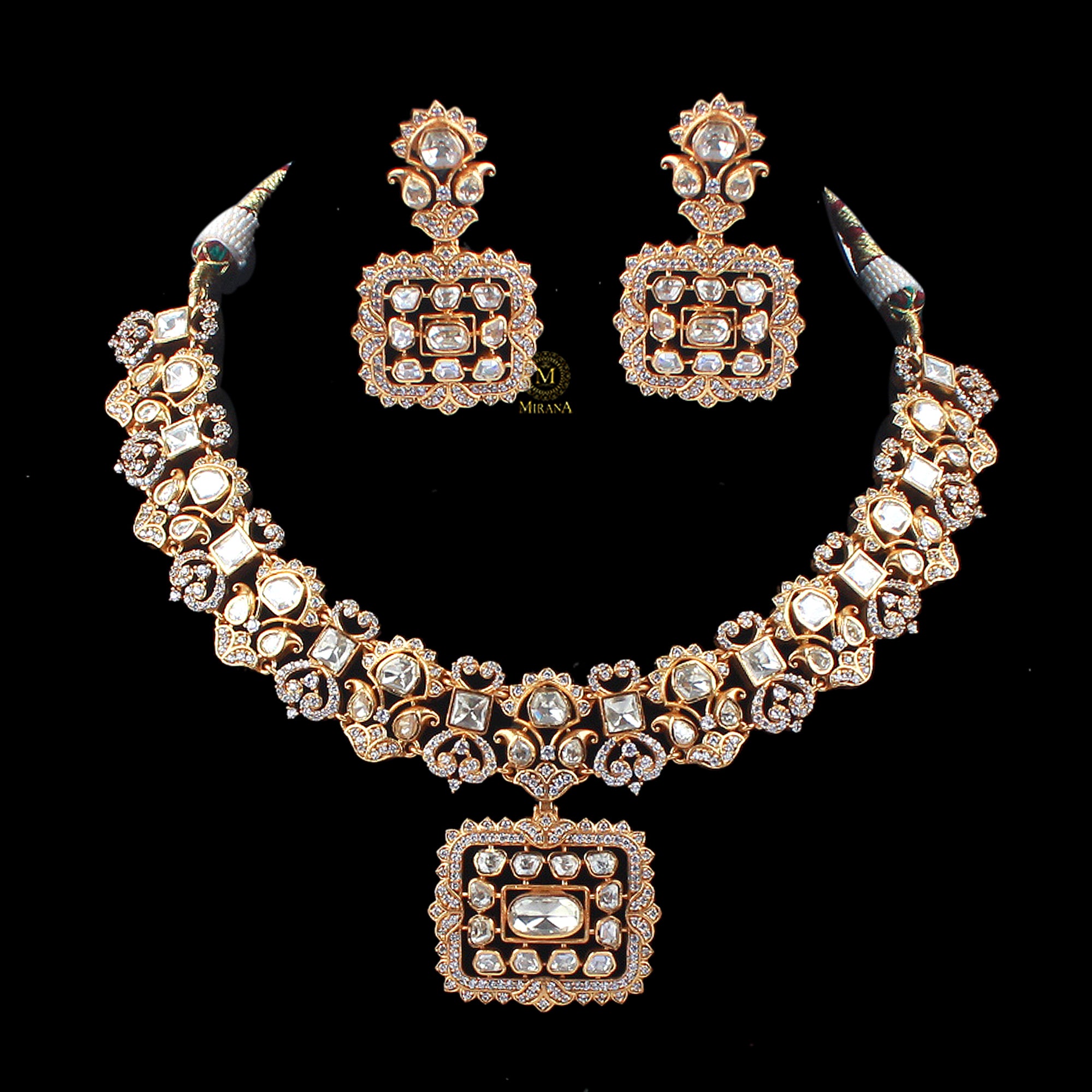 Bhumika Moissanite Designer Necklace Set