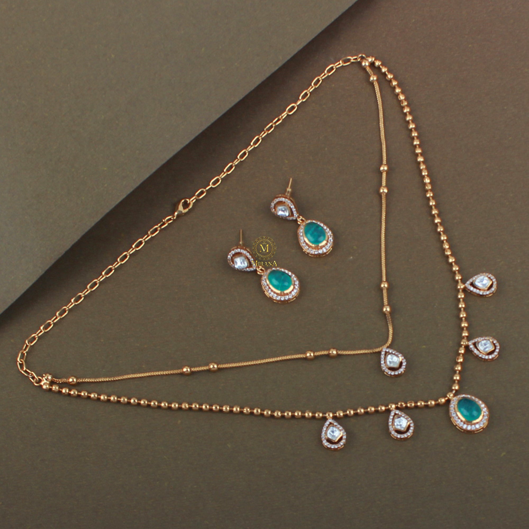 Nayra Pastel Double Layered  Necklace Set