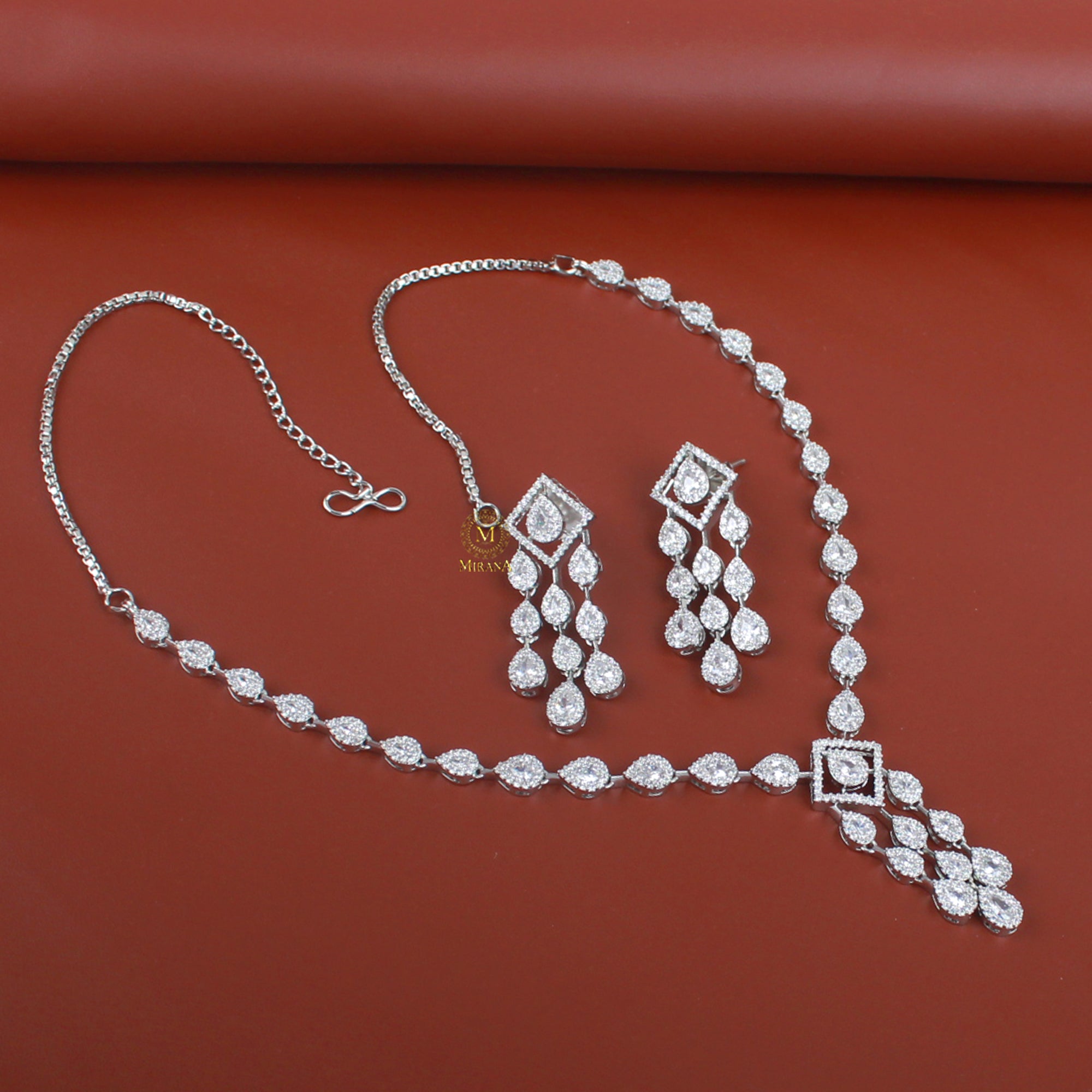 Aria CZ Designer Necklace Set
