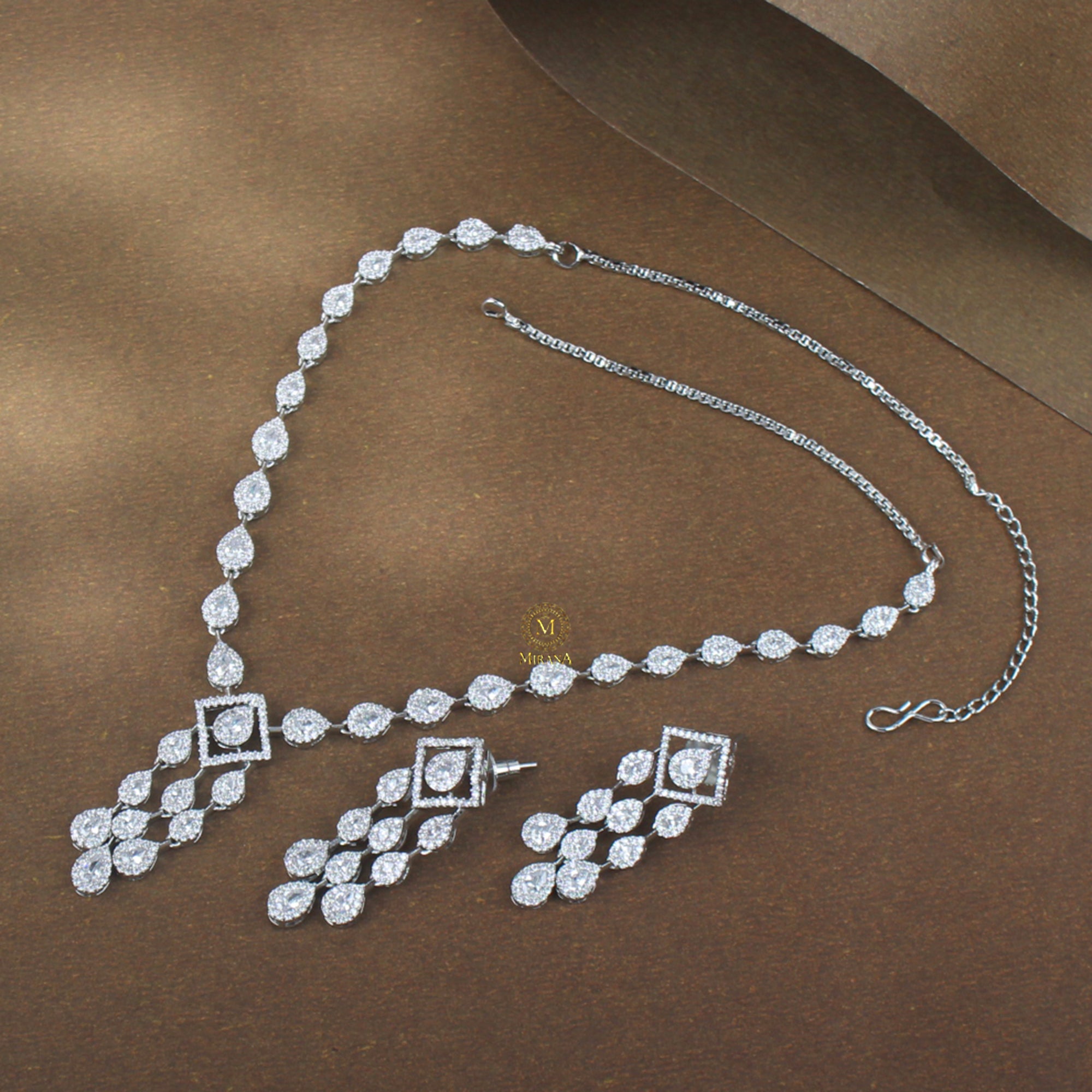 Aria CZ Designer Necklace Set
